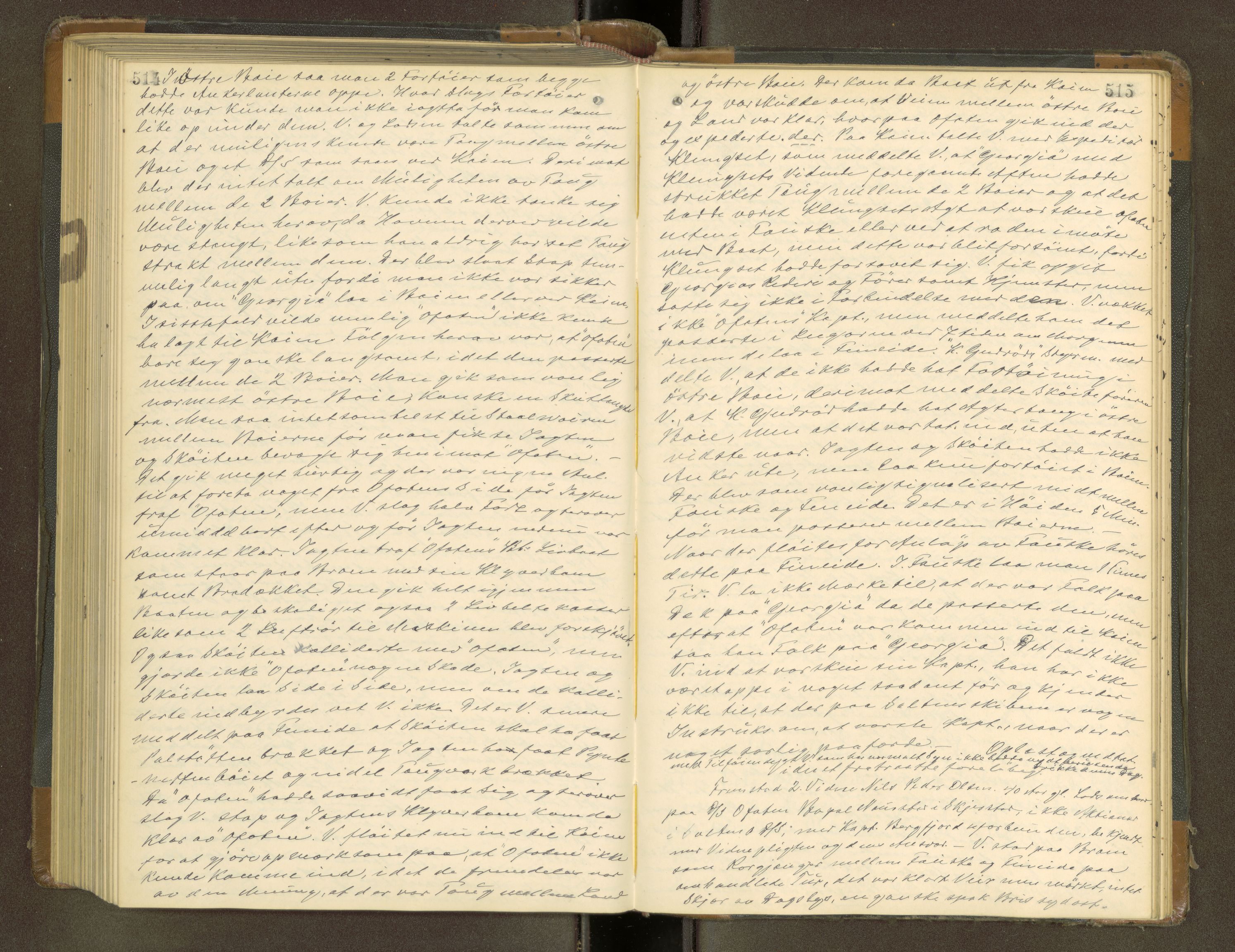 Bodø byfogd, AV/SAT-A-4588/1/1/1B/L0002: Ekstrarettsprotokoll, 1908-1918, p. 514-515