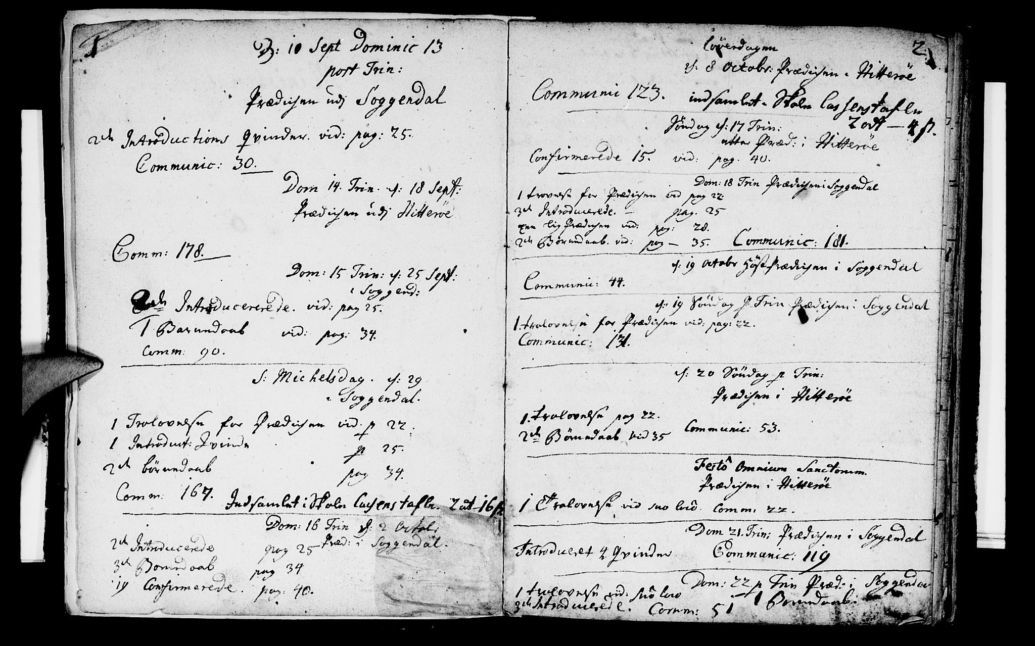 Sokndal sokneprestkontor, AV/SAST-A-101808/S06/L0002: Parish register (official) no. A 2, 1740-1743, p. 1-2