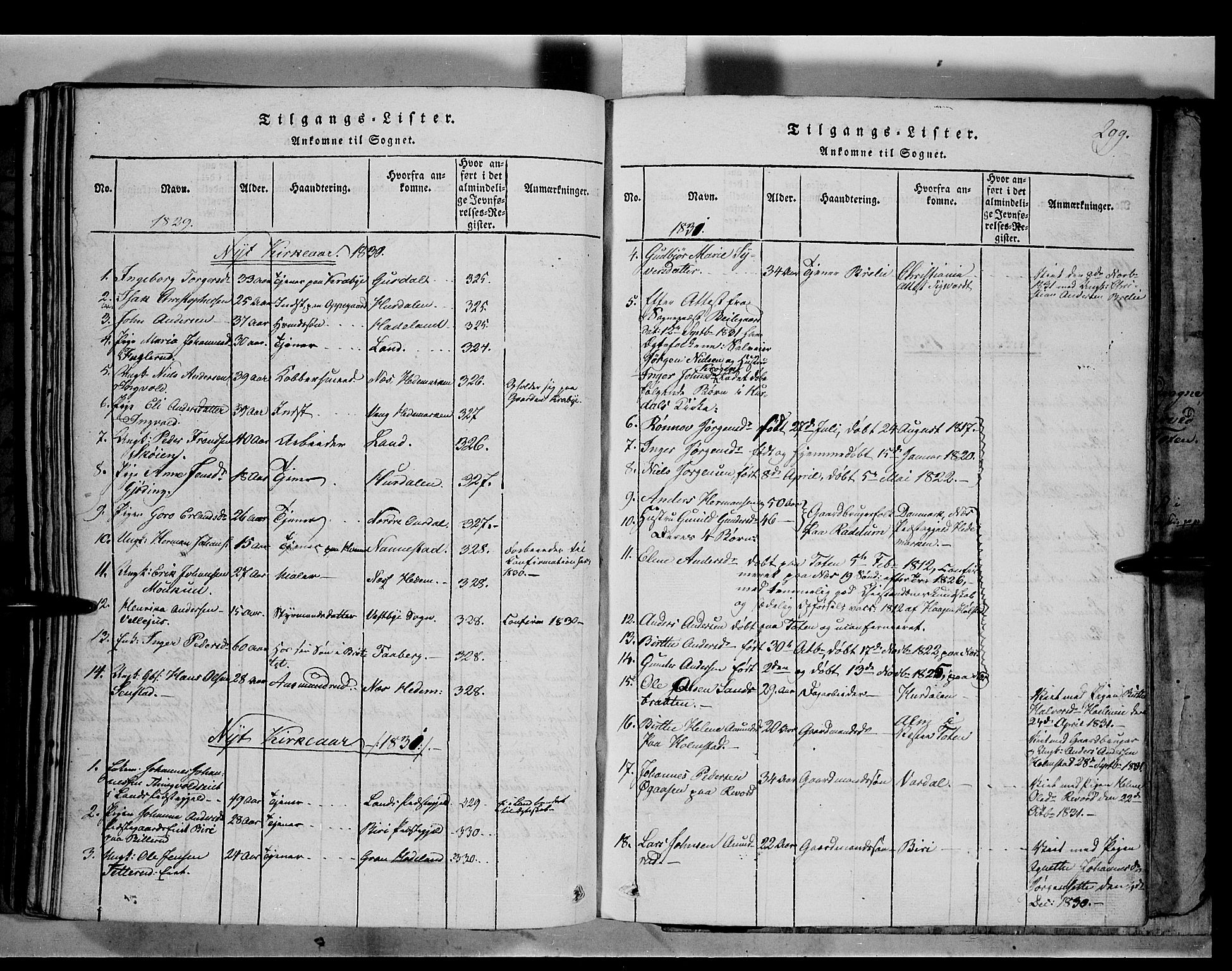 Østre Toten prestekontor, SAH/PREST-104/H/Ha/Haa/L0001: Parish register (official) no. 1, 1828-1839, p. 299