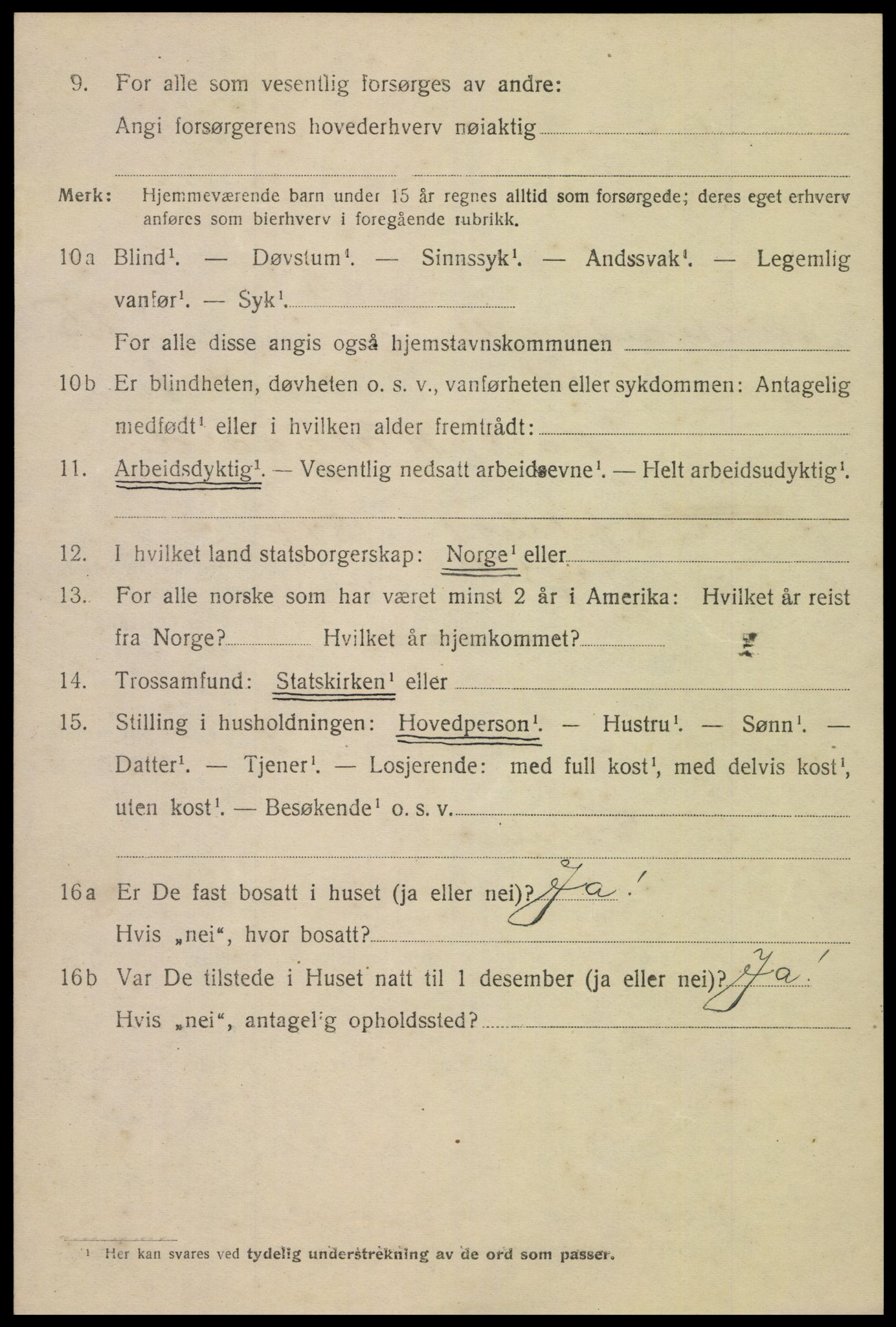 SAK, 1920 census for Kristiansand, 1920, p. 44014