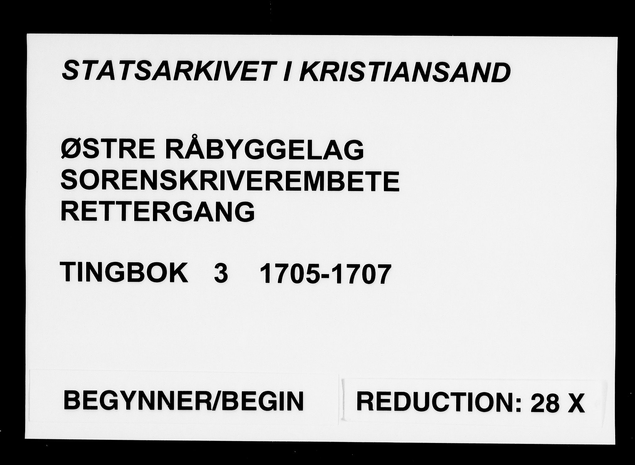 Østre Råbyggelag sorenskriveri, AV/SAK-1221-0016/F/Fa/L0004: Tingbok nr 3, 1705-1707