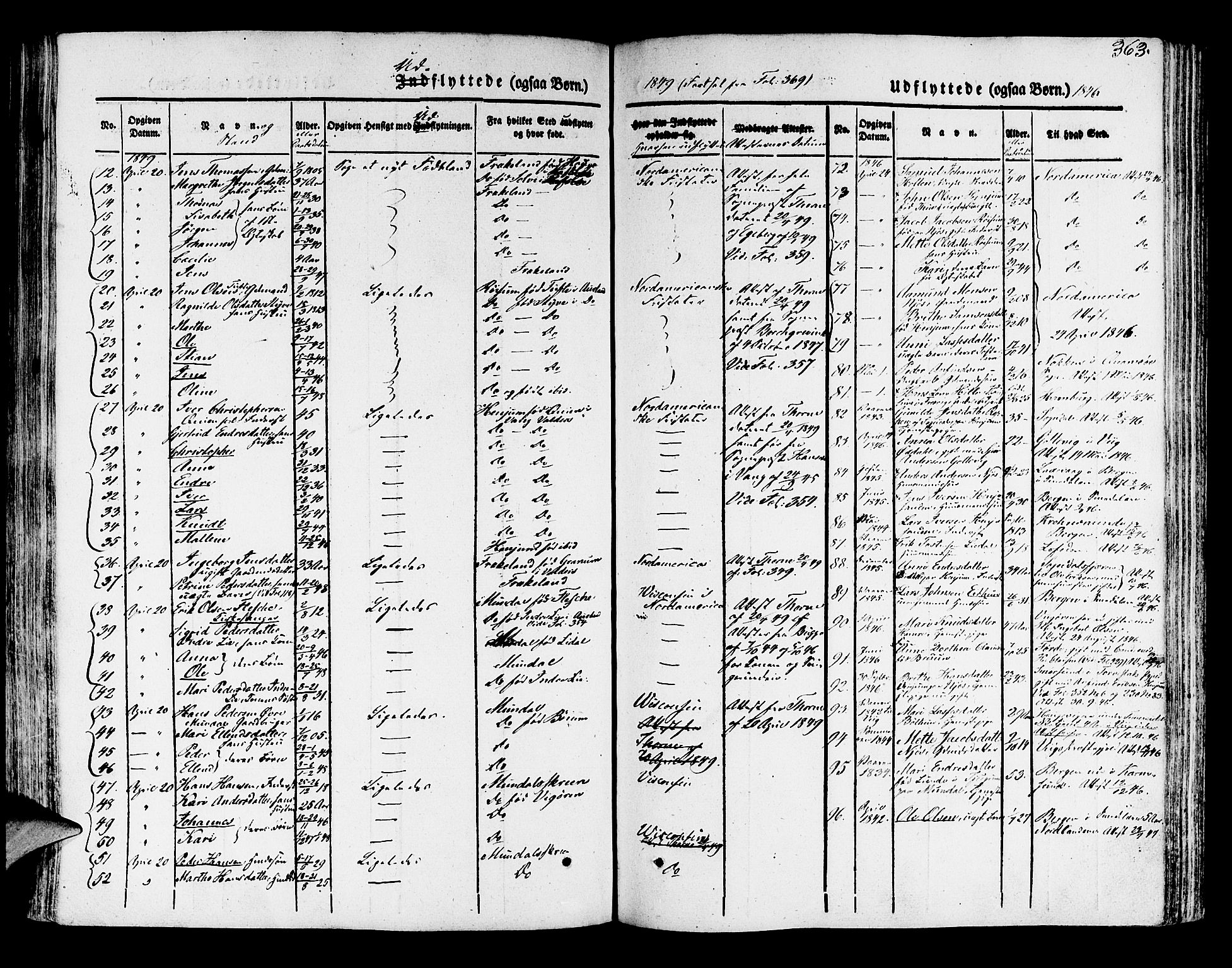 Leikanger sokneprestembete, SAB/A-81001: Parish register (official) no. A 7, 1838-1851, p. 363