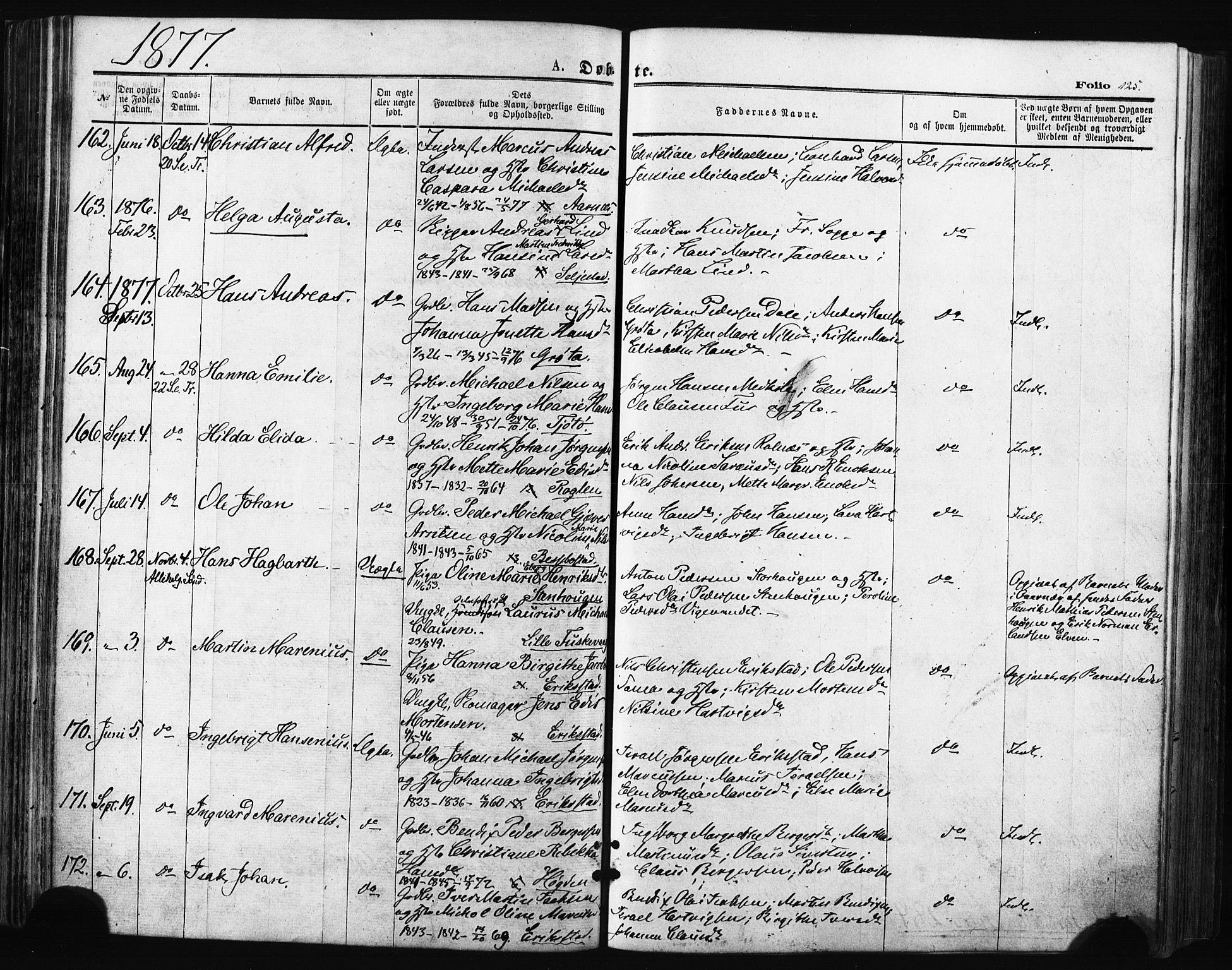 Trondenes sokneprestkontor, SATØ/S-1319/H/Ha/L0013kirke: Parish register (official) no. 13, 1870-1878, p. 125