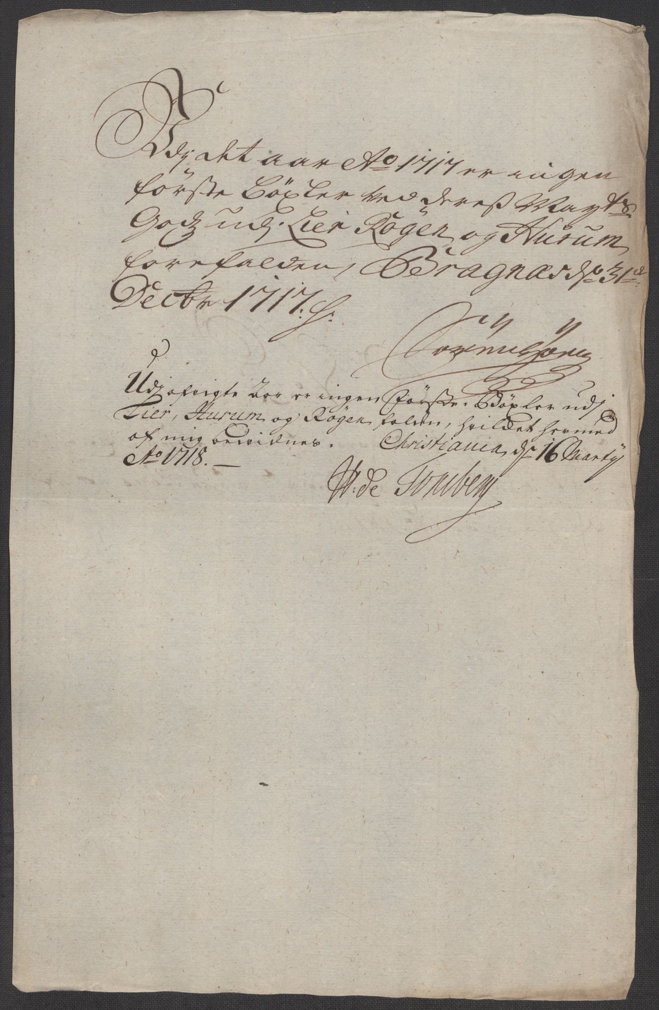 Rentekammeret inntil 1814, Reviderte regnskaper, Fogderegnskap, RA/EA-4092/R31/L1711: Fogderegnskap Hurum, Røyken, Eiker, Lier og Buskerud, 1717, p. 255