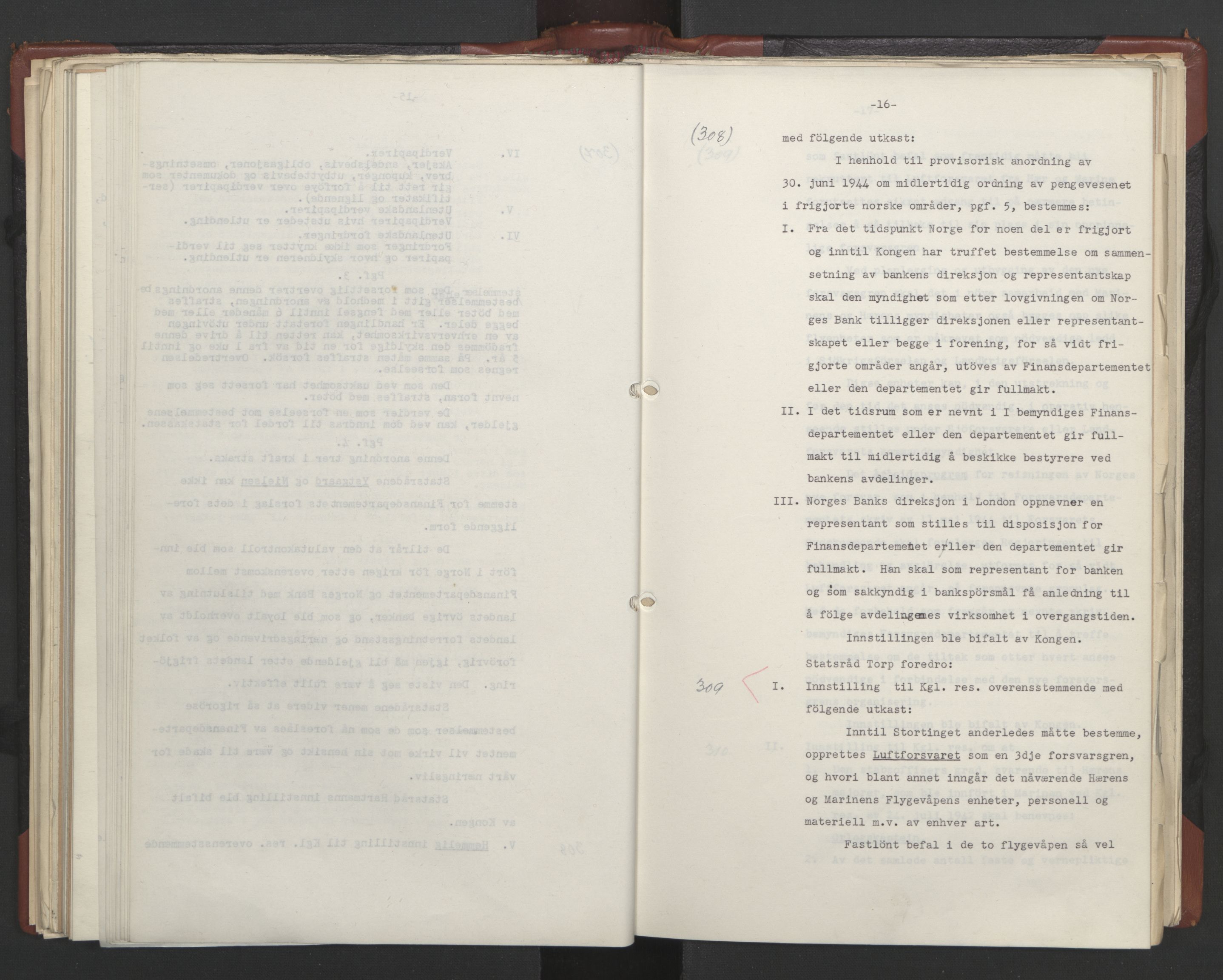 Statsrådssekretariatet, AV/RA-S-1001/A/Ac/L0125: Kgl. res. 21/7-15/12, 1944, p. 143