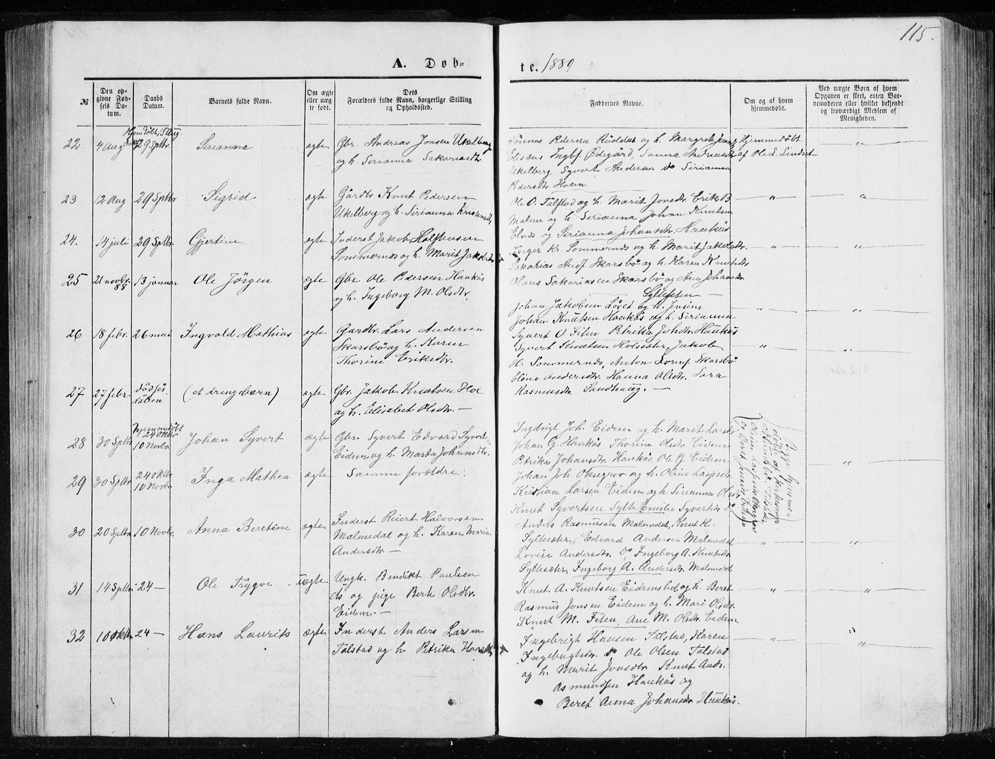 Ministerialprotokoller, klokkerbøker og fødselsregistre - Møre og Romsdal, AV/SAT-A-1454/565/L0754: Parish register (copy) no. 565C03, 1870-1896, p. 115