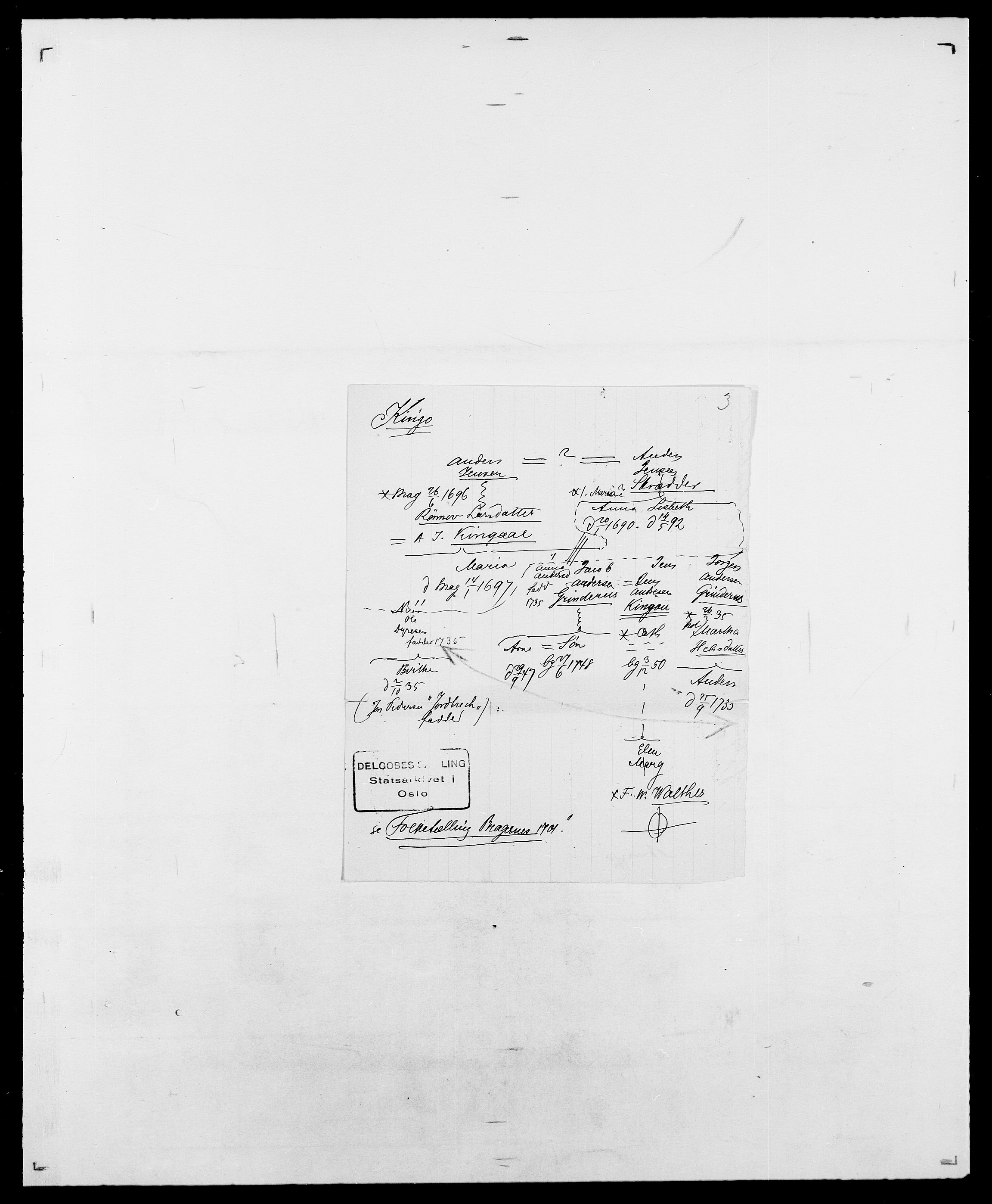 Delgobe, Charles Antoine - samling, SAO/PAO-0038/D/Da/L0020: Irgens - Kjøsterud, p. 628