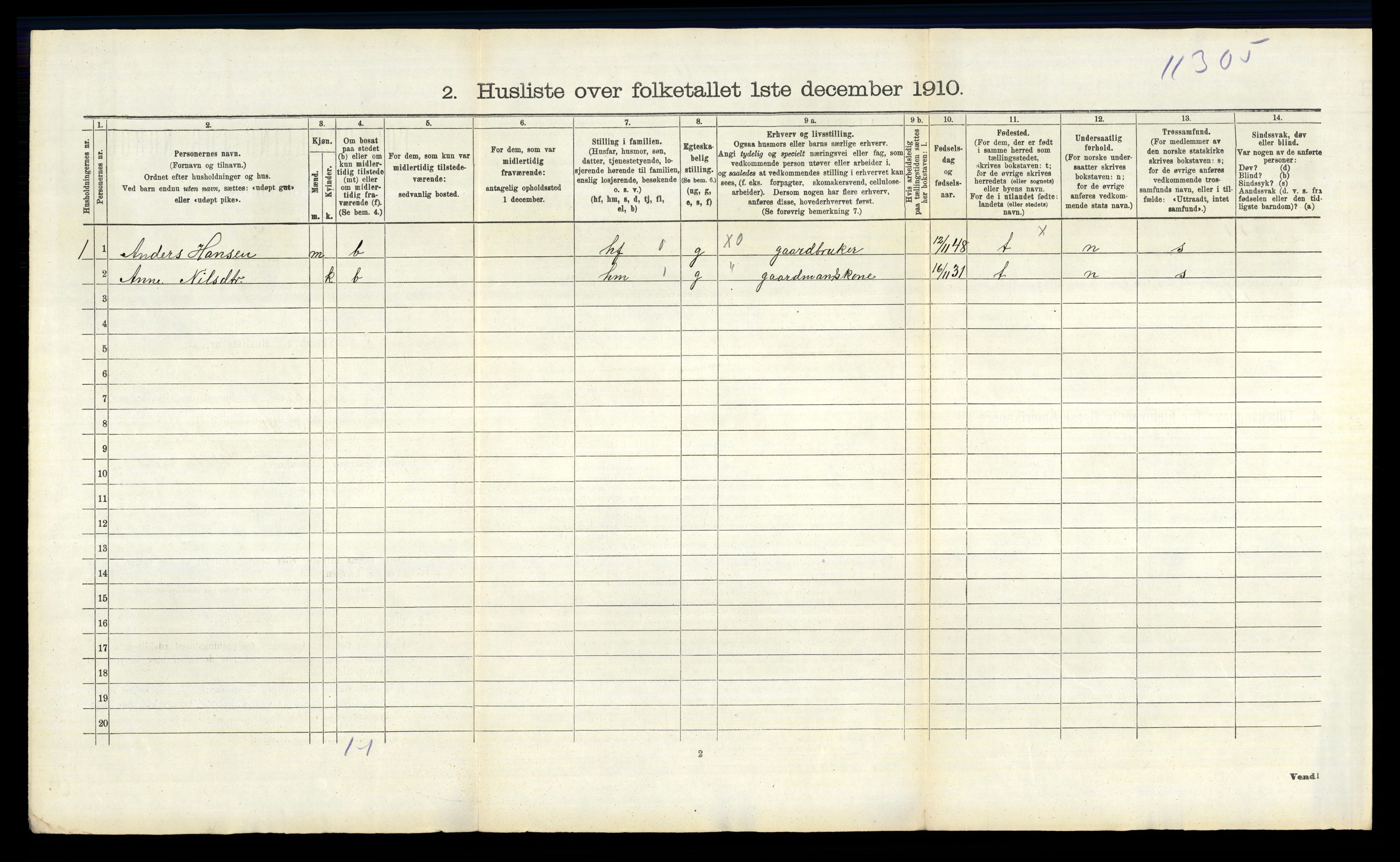 RA, 1910 census for Skjeberg, 1910, p. 1819