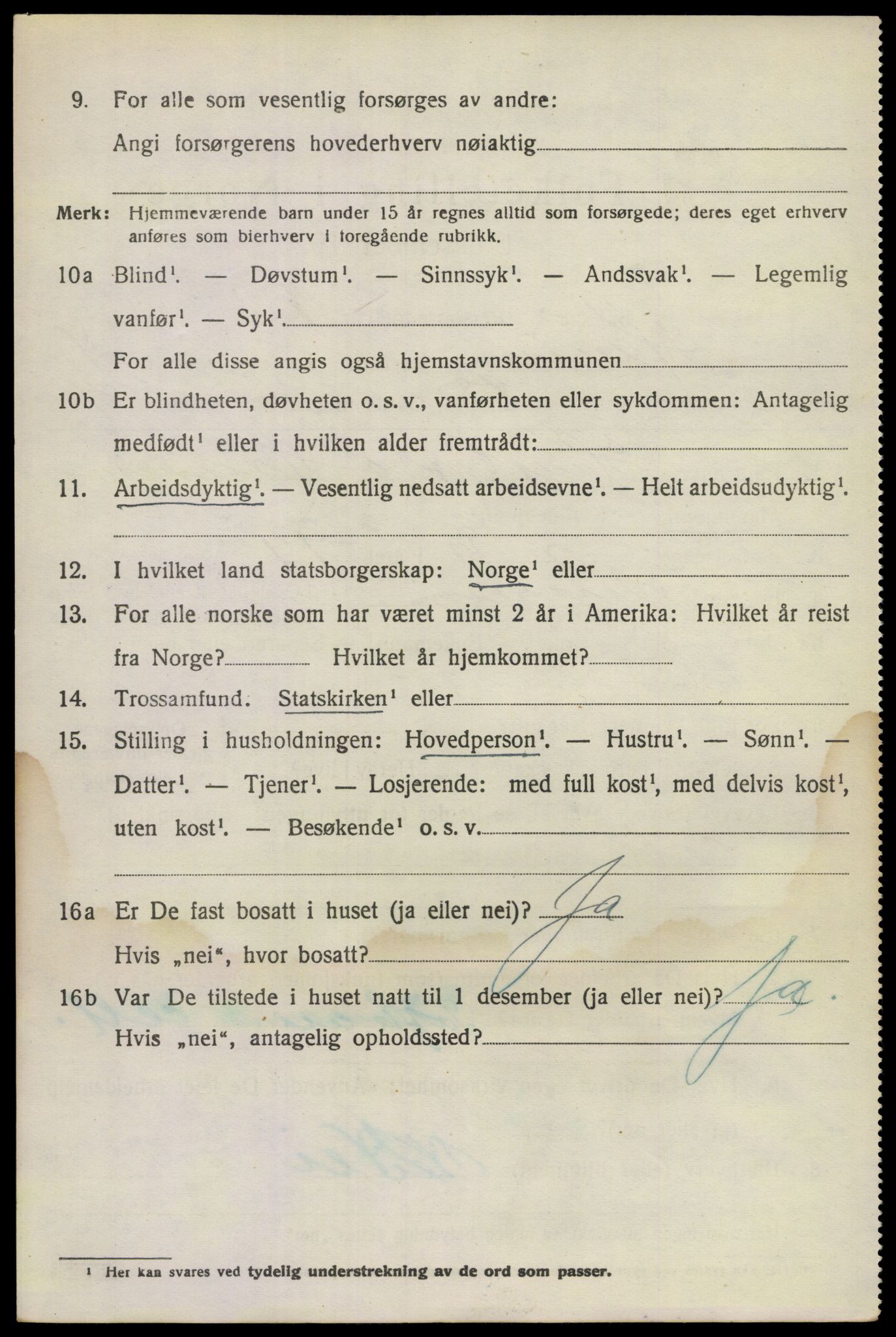 SAKO, 1920 census for Hurum, 1920, p. 10103