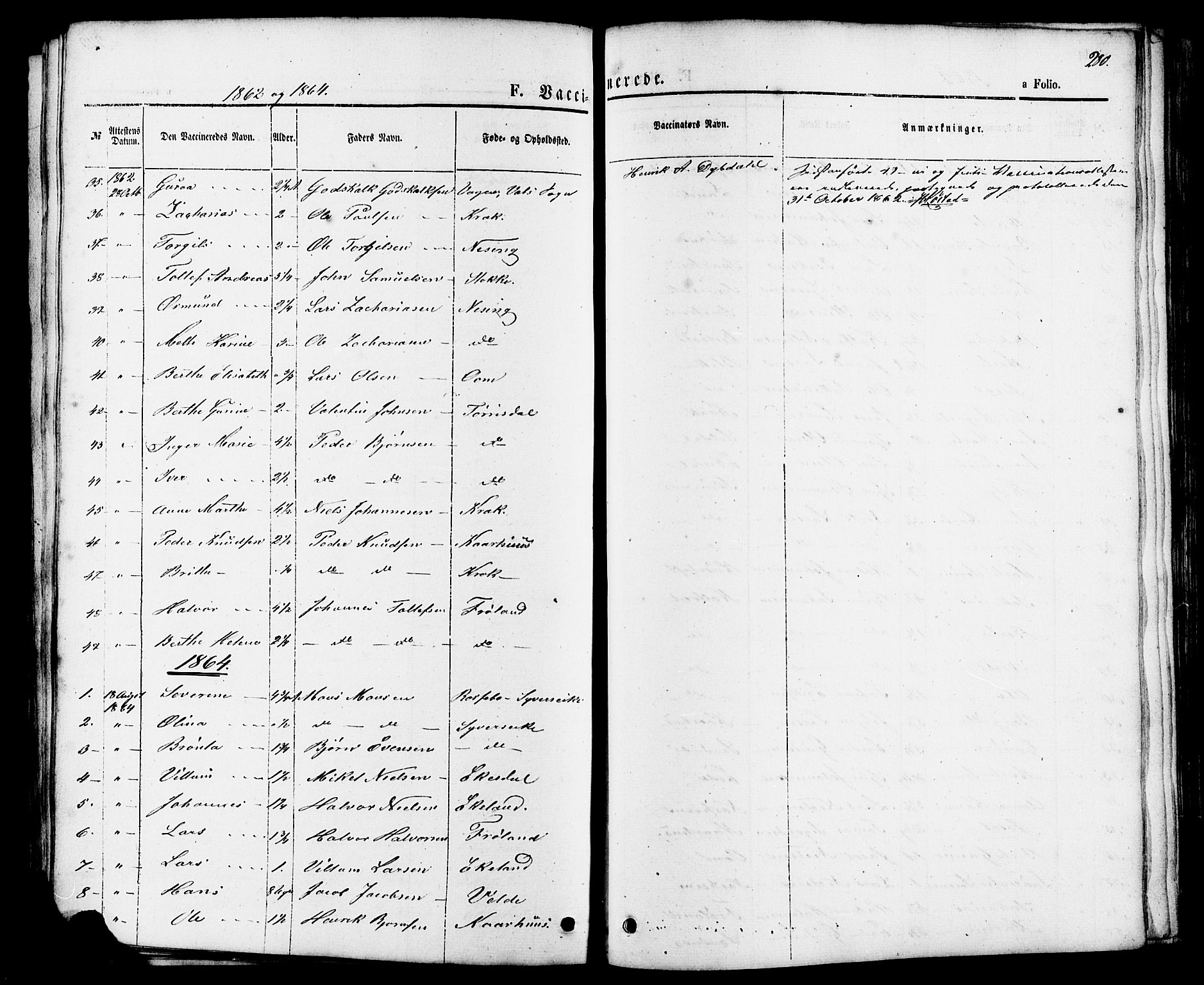 Skjold sokneprestkontor, AV/SAST-A-101847/H/Ha/Haa/L0007: Parish register (official) no. A 7, 1857-1882, p. 280