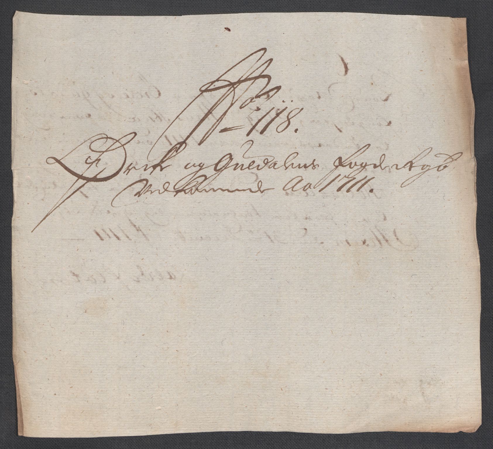 Rentekammeret inntil 1814, Reviderte regnskaper, Fogderegnskap, AV/RA-EA-4092/R60/L3962: Fogderegnskap Orkdal og Gauldal, 1711, p. 328