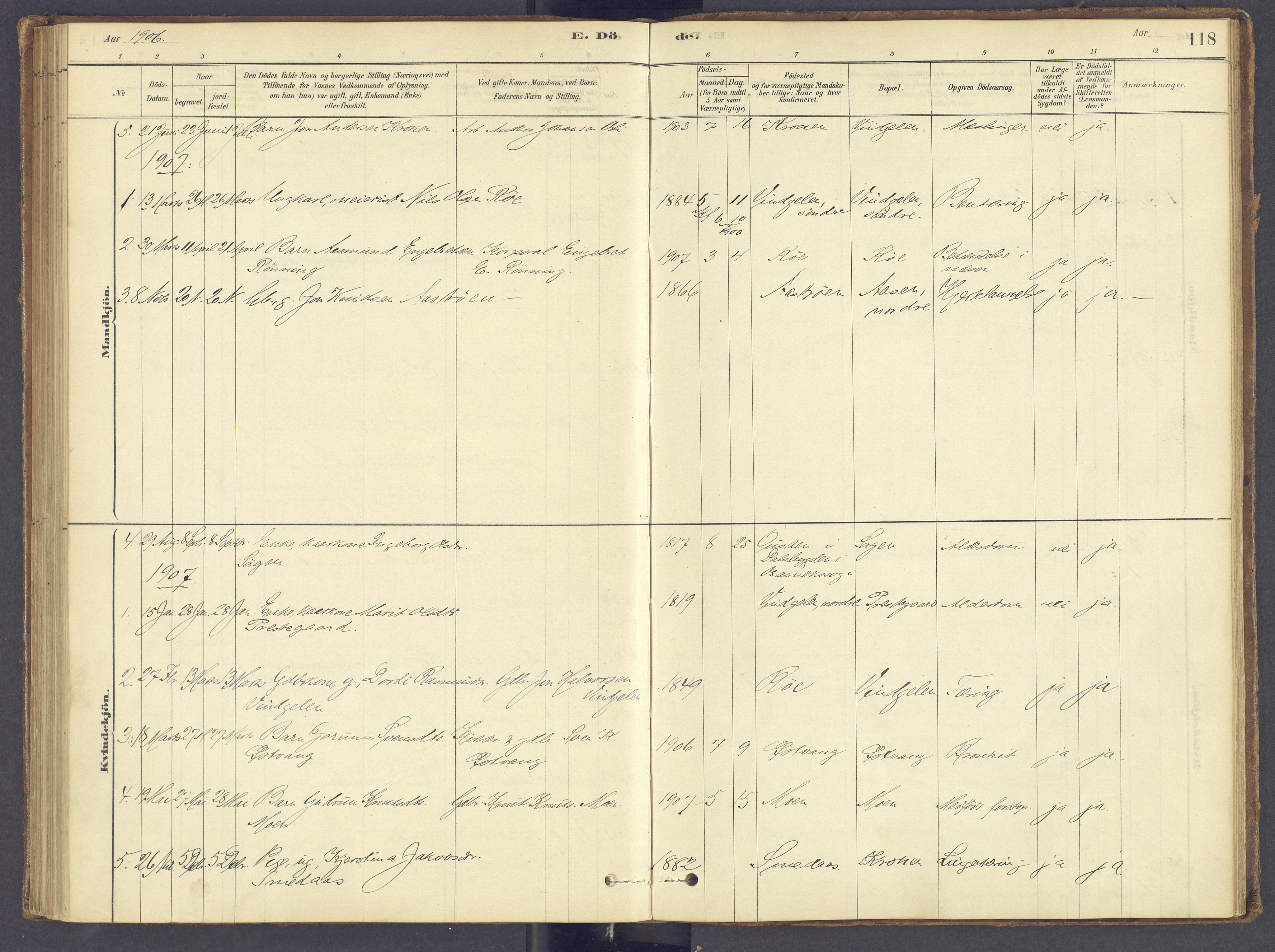 Tolga prestekontor, AV/SAH-PREST-062/K/L0012: Parish register (official) no. 12, 1877-1925, p. 118