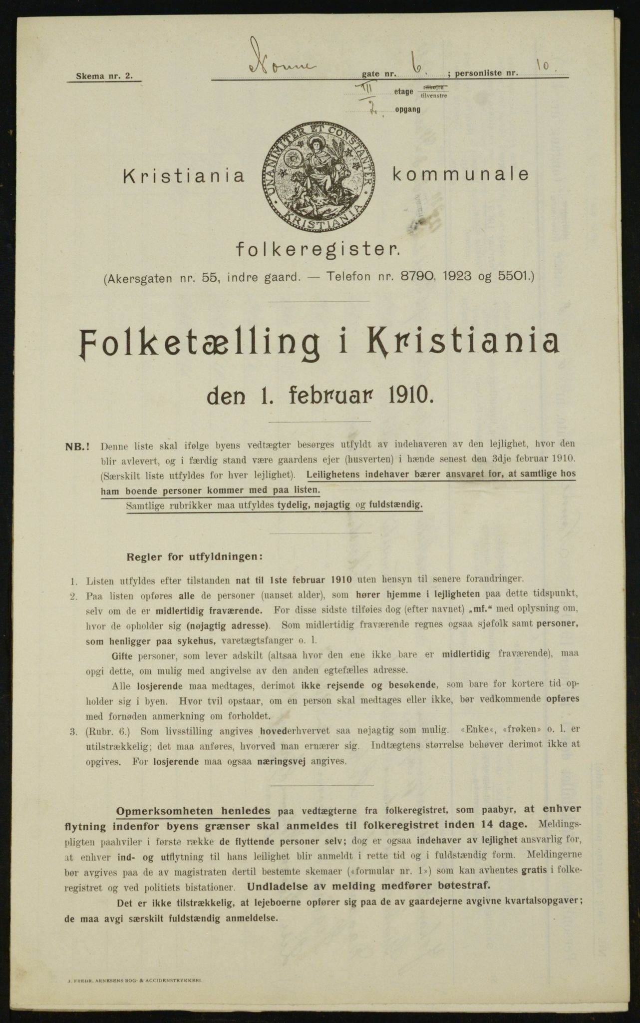 OBA, Municipal Census 1910 for Kristiania, 1910, p. 68942