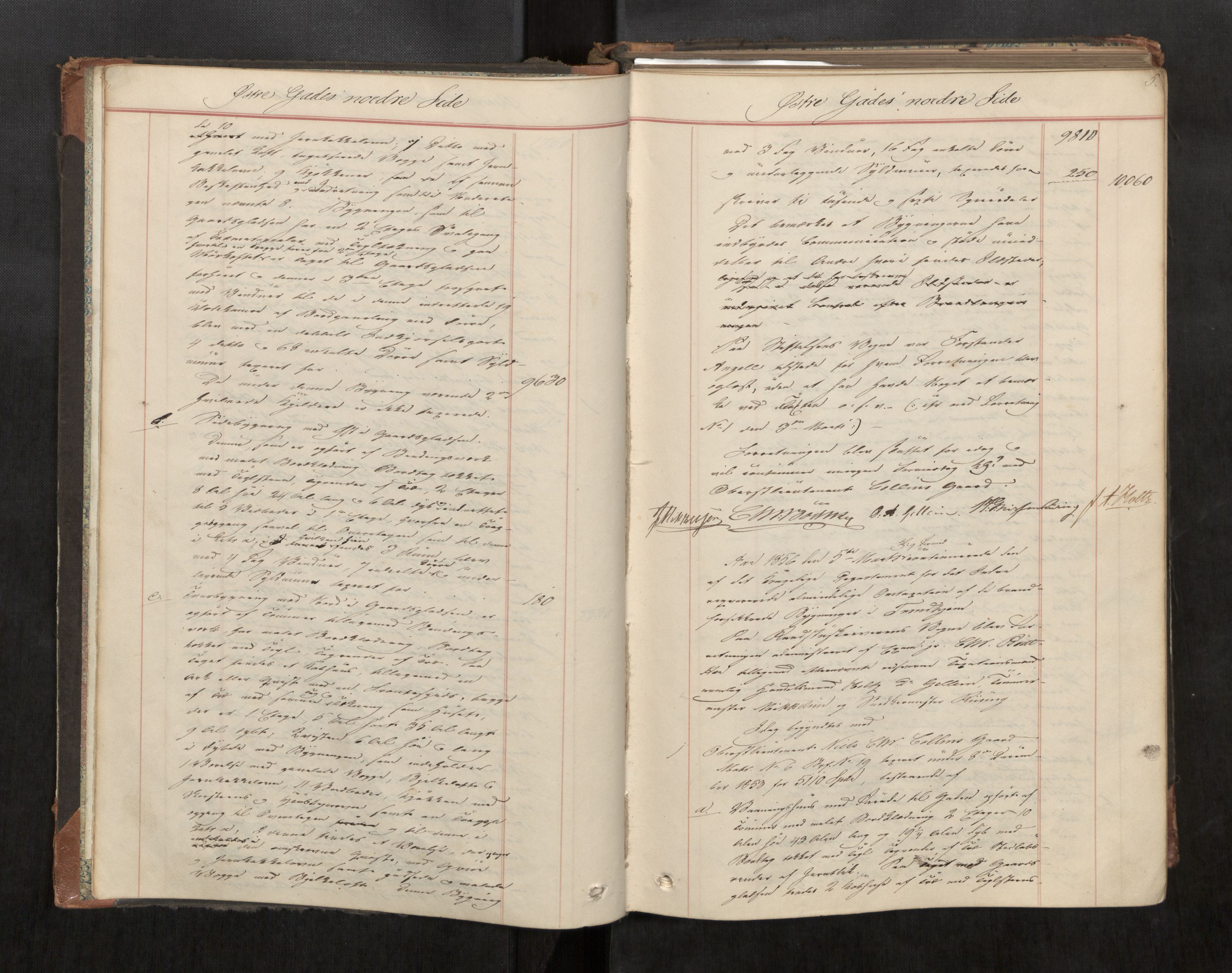 Norges Brannkasse Trondheim magistrat, AV/SAT-A-5590/Fa/L0031: Branntakstprotokoll A, 1856, p. 4b-5a