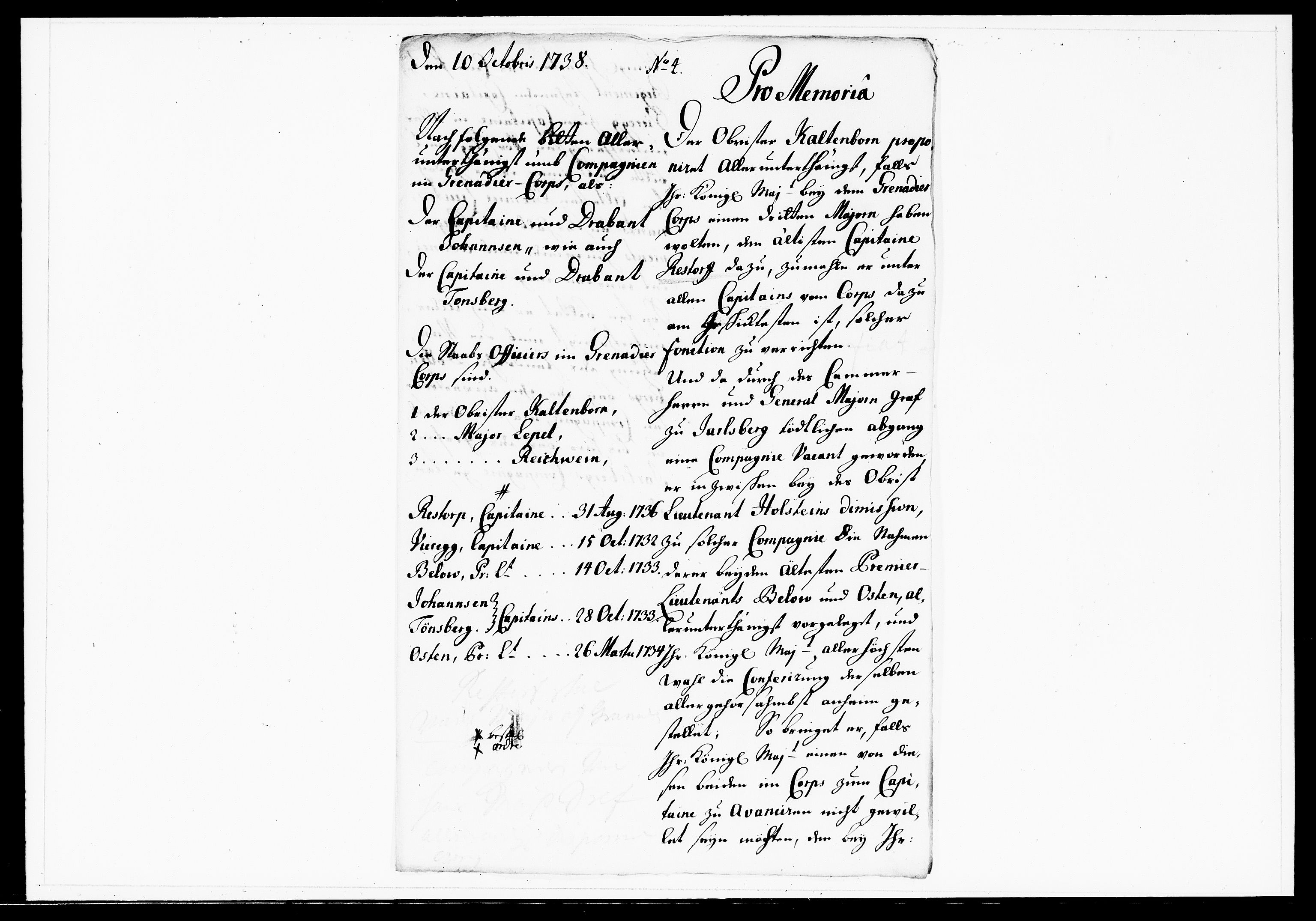 Krigskollegiet, Krigskancelliet, DRA/A-0006/-/1143-1150: Refererede sager, 1738, p. 453