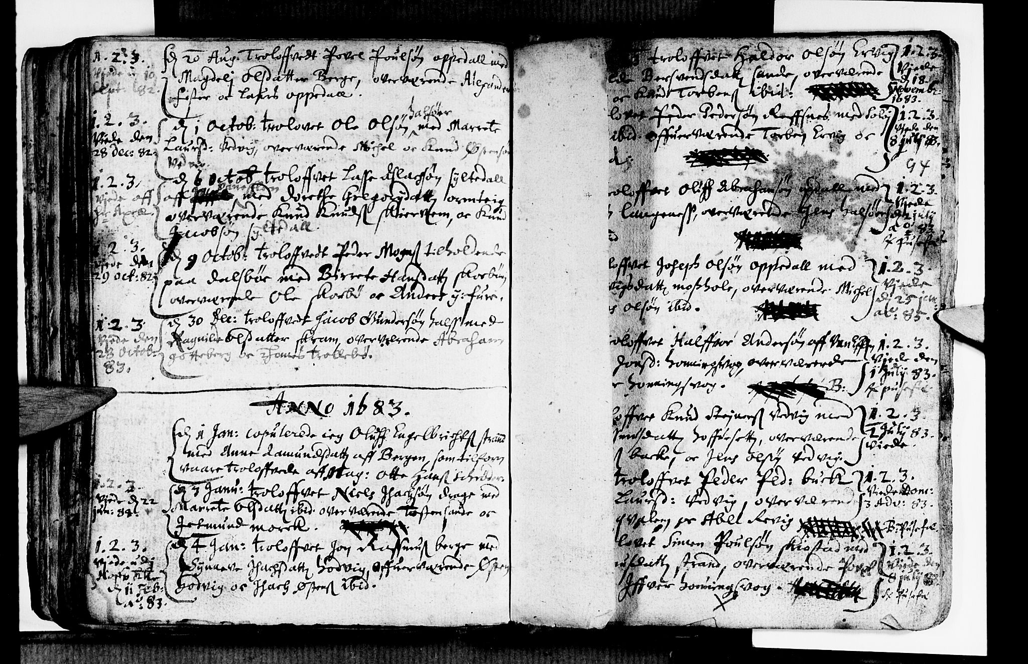 Selje sokneprestembete, AV/SAB-A-99938/H/Ha/Haa/Haaa: Parish register (official) no. A 1, 1668-1696, p. 94