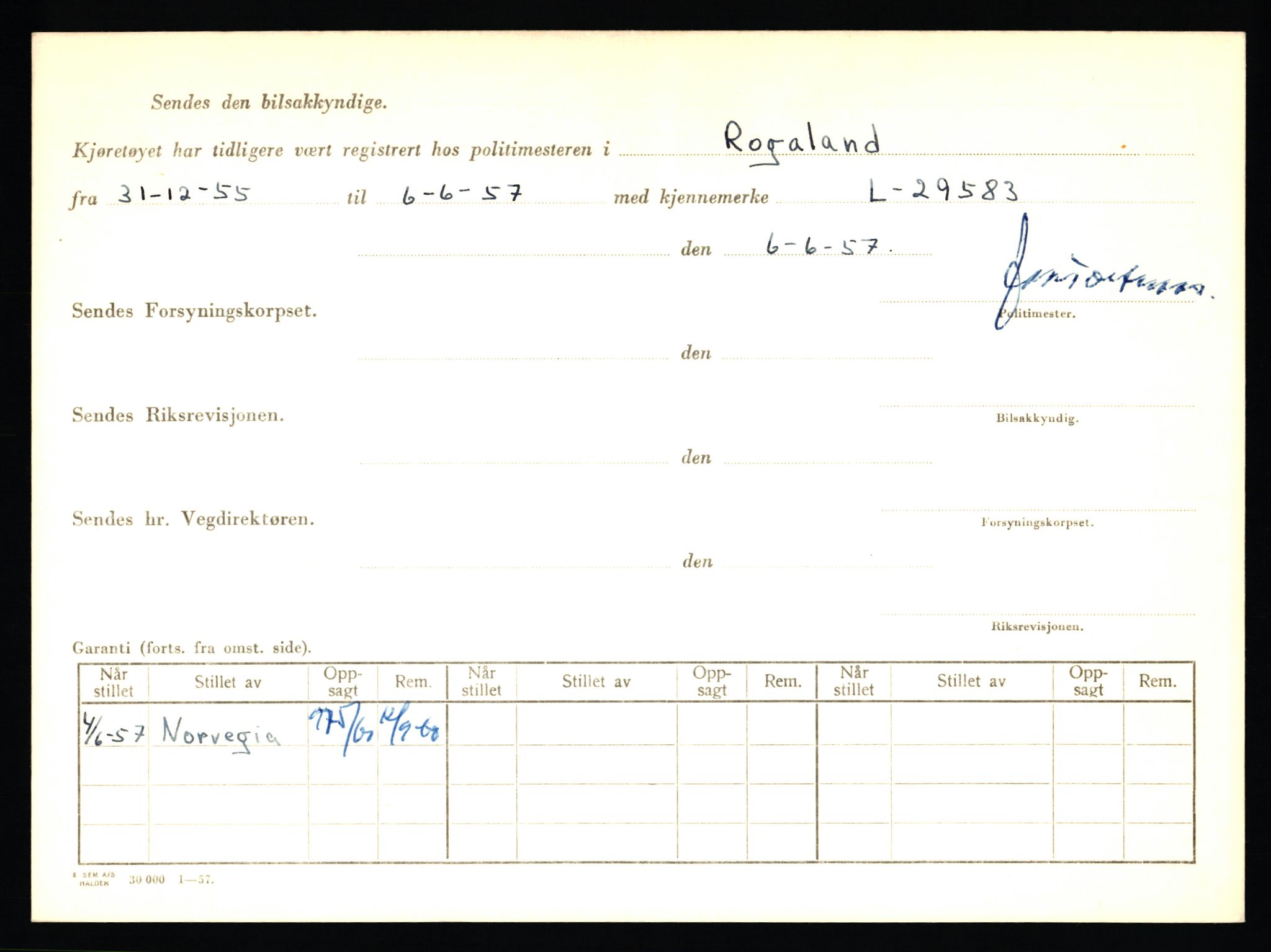 Stavanger trafikkstasjon, AV/SAST-A-101942/0/F/L0013: L-4700 - L-5079, 1930-1971, p. 68