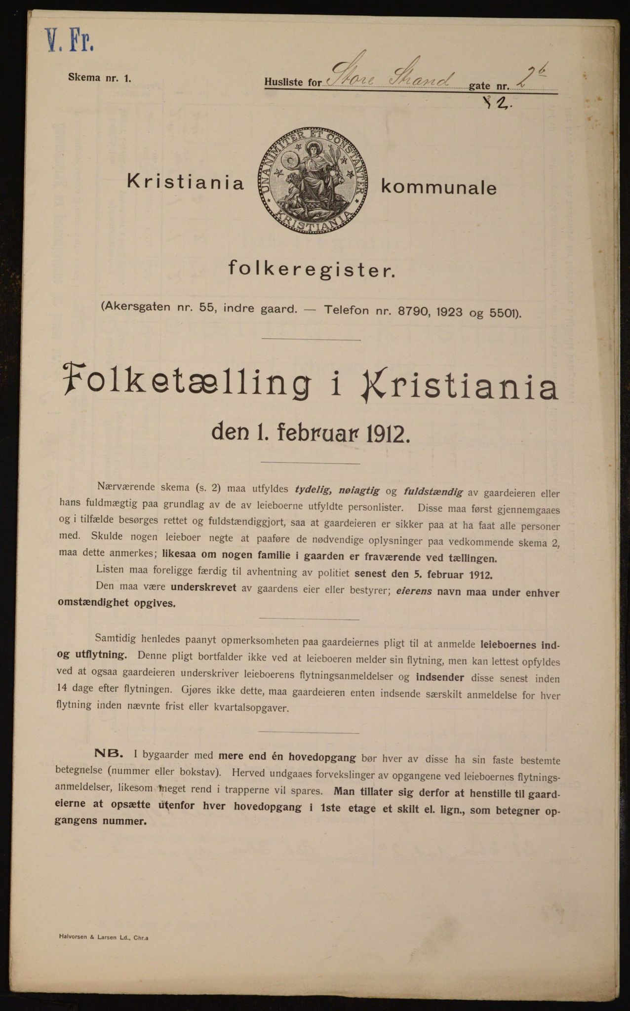 OBA, Municipal Census 1912 for Kristiania, 1912, p. 102907