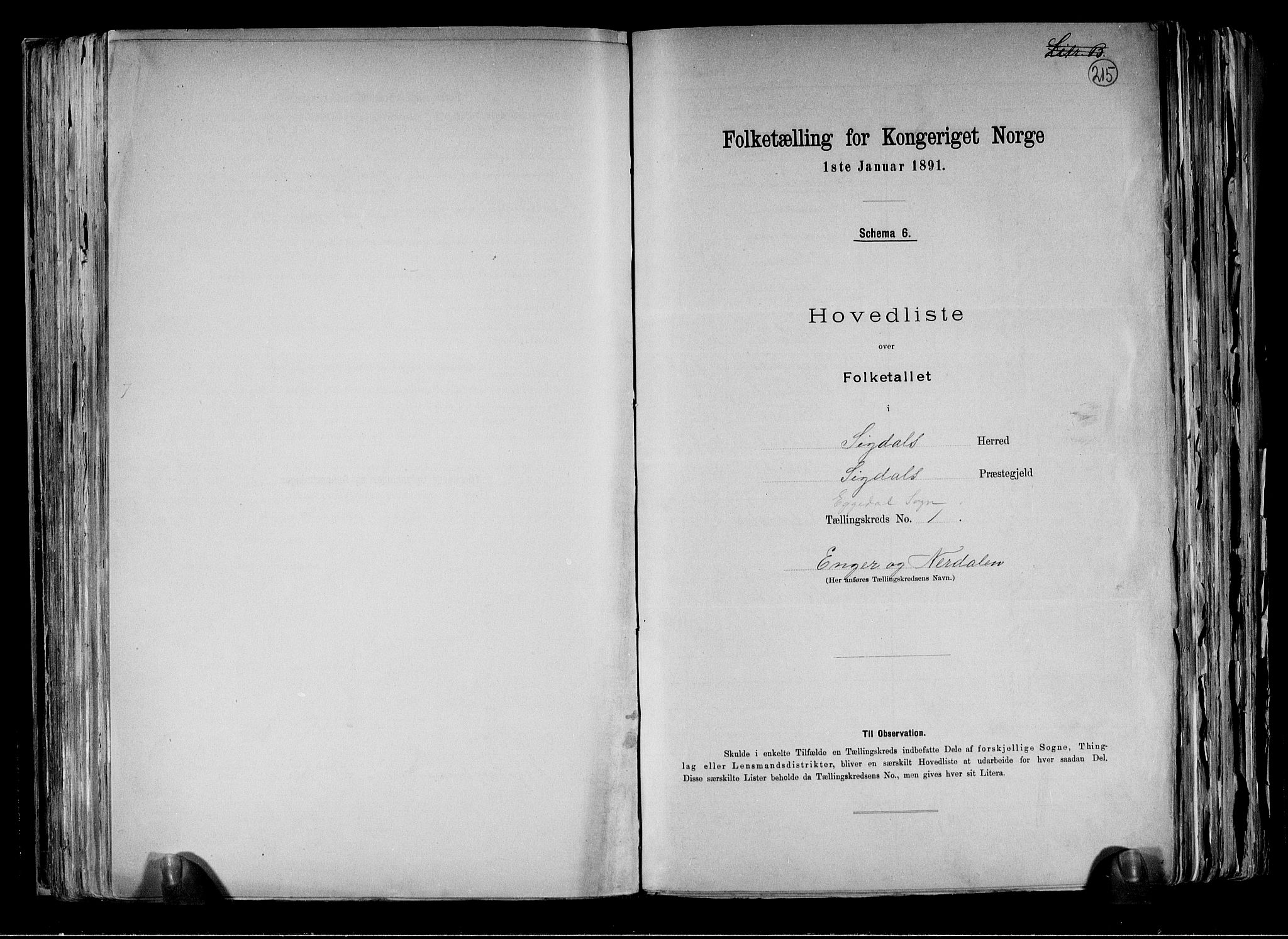 RA, 1891 census for 0621 Sigdal, 1891, p. 28