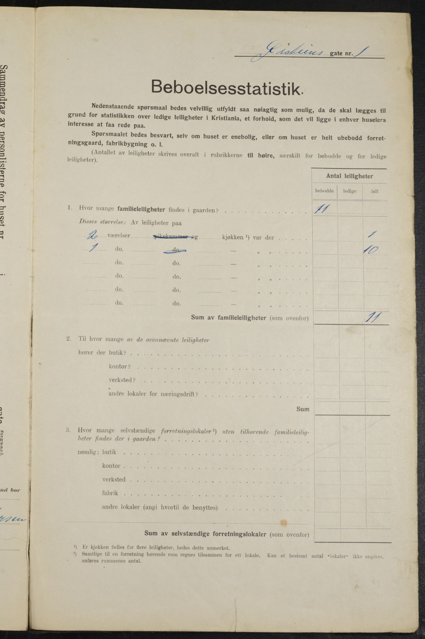 OBA, Municipal Census 1914 for Kristiania, 1914, p. 131285