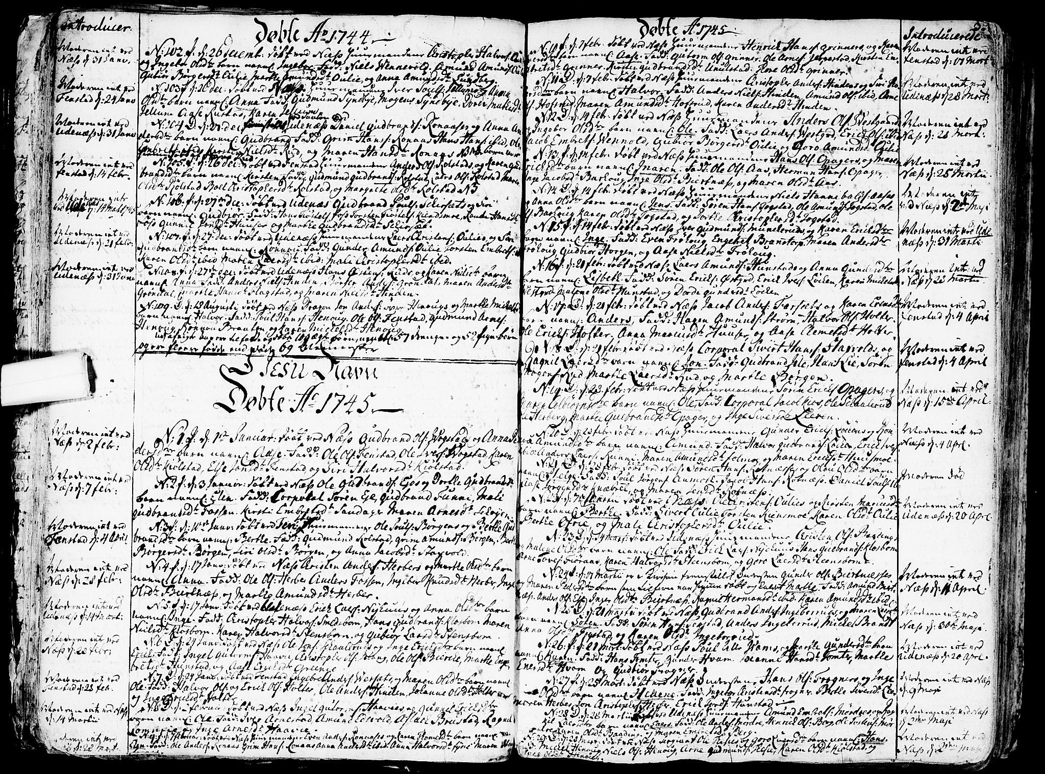 Nes prestekontor Kirkebøker, SAO/A-10410/F/Fa/L0003: Parish register (official) no. I 3, 1734-1781, p. 33