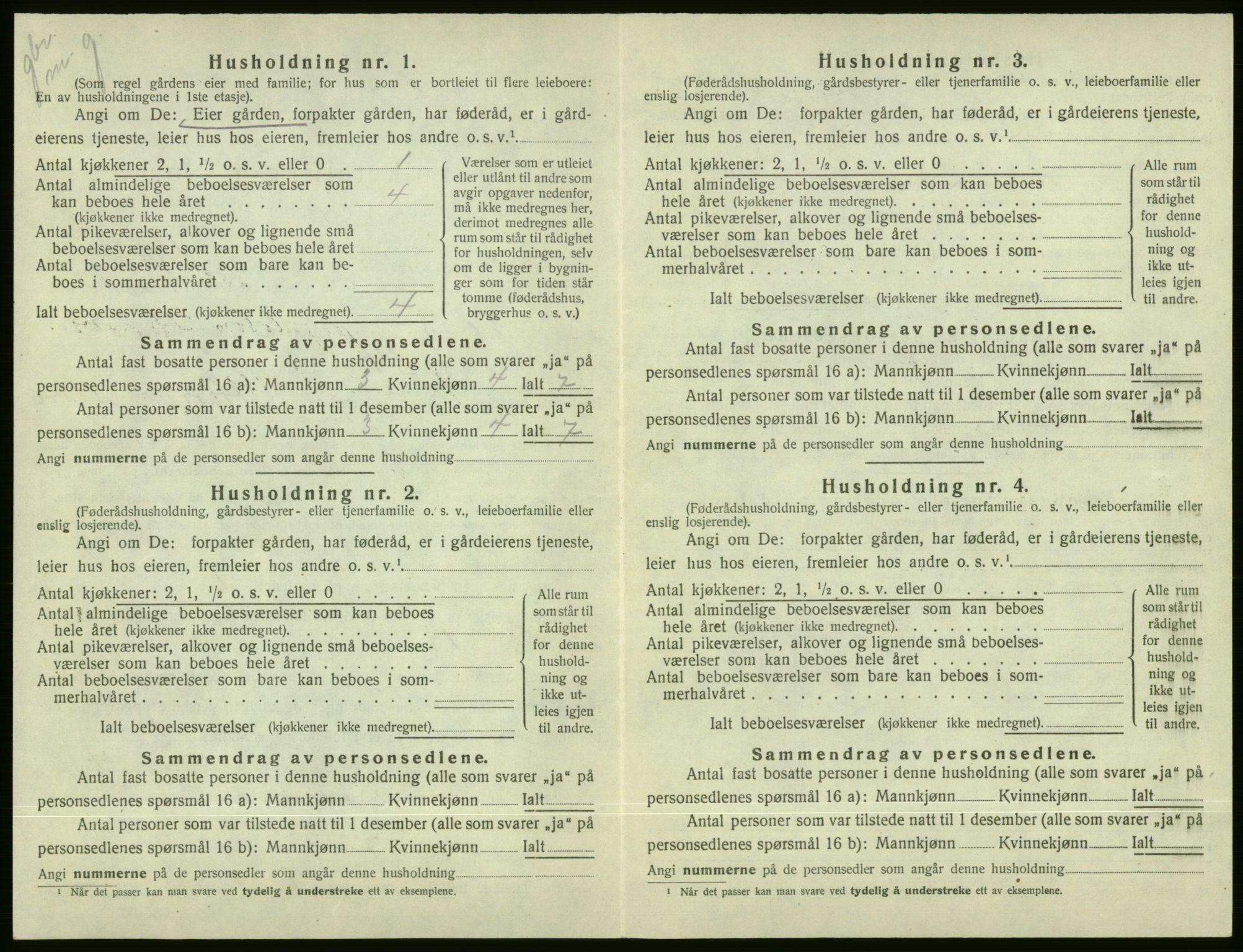 SAB, 1920 census for Voss, 1920, p. 392