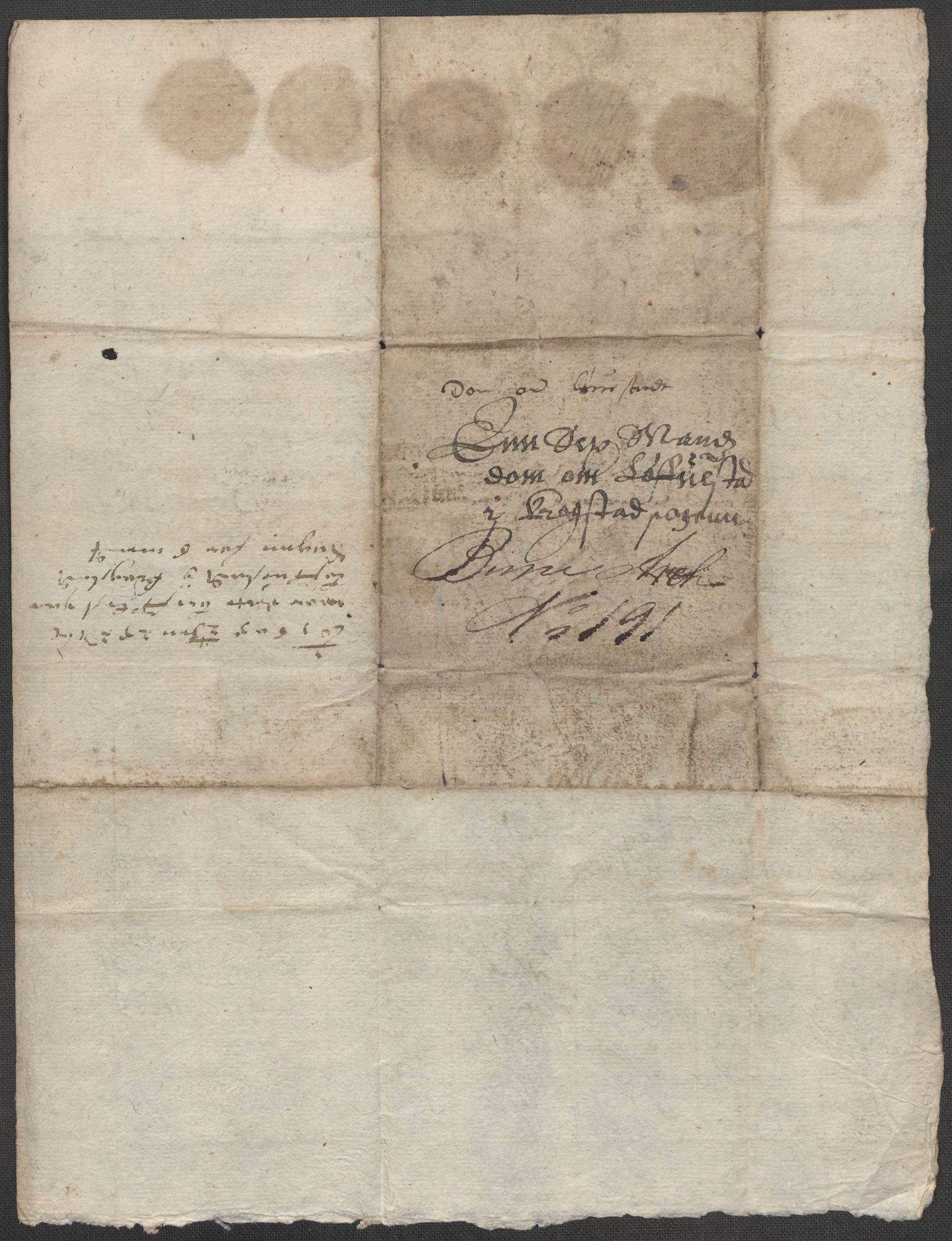 Riksarkivets diplomsamling, AV/RA-EA-5965/F15/L0005: Prestearkiv - Østfold, 1572-1830, p. 103