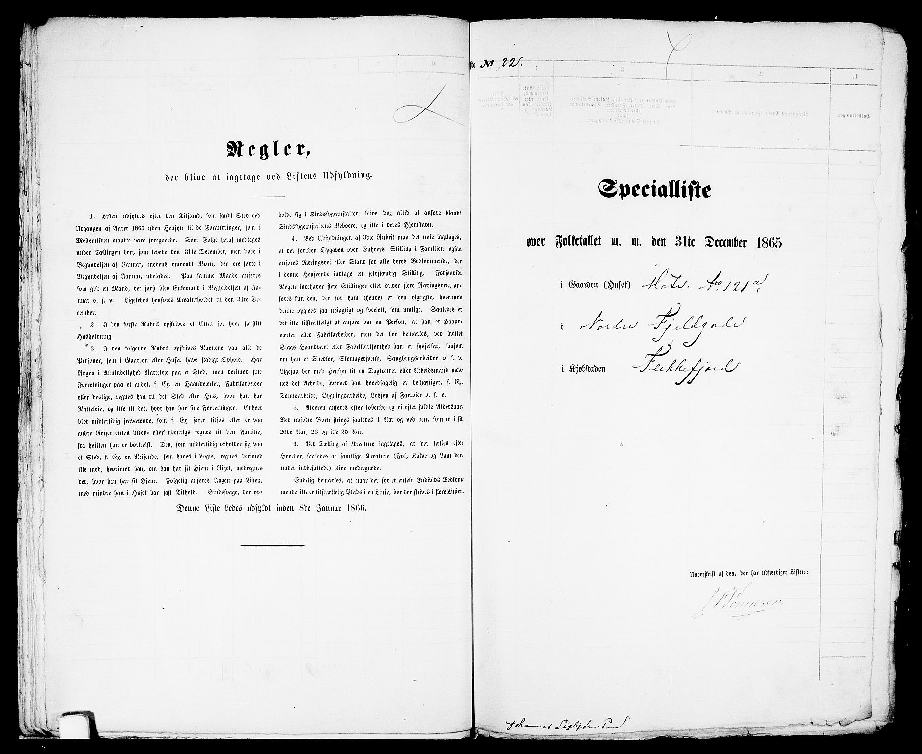 RA, 1865 census for Flekkefjord/Flekkefjord, 1865, p. 50