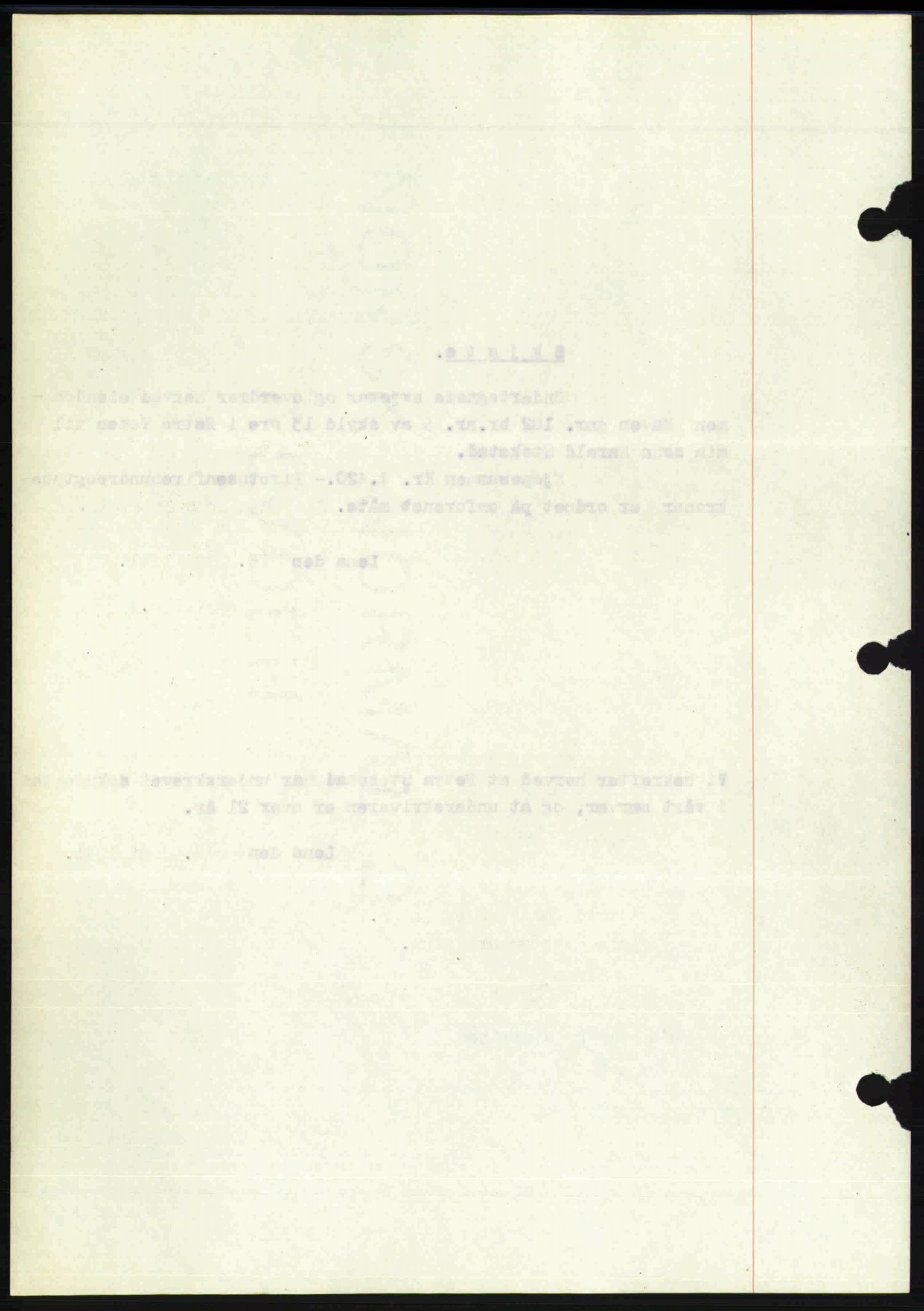 Toten tingrett, SAH/TING-006/H/Hb/Hbc/L0008: Mortgage book no. Hbc-08, 1941-1941, Diary no: : 1193/1941