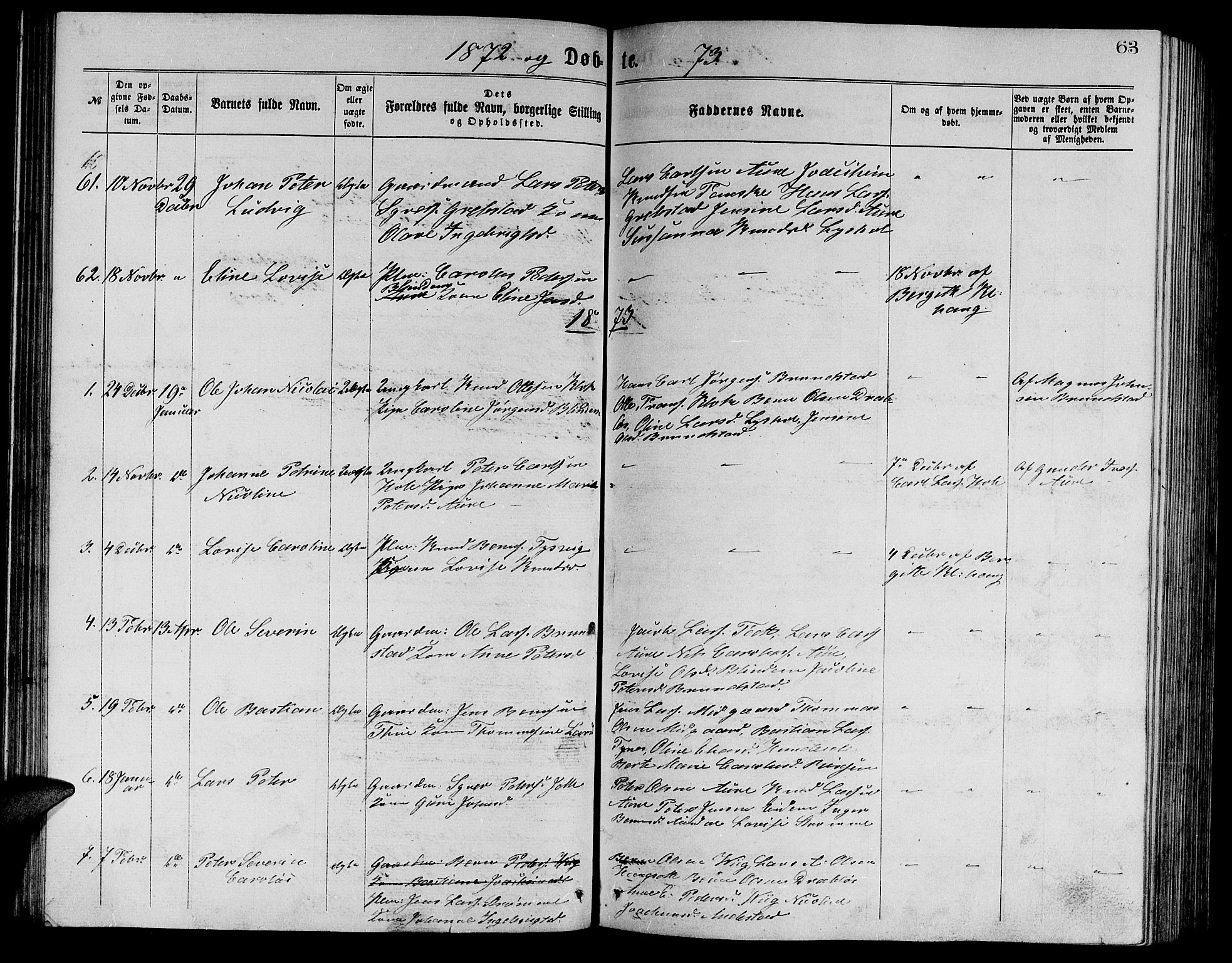 Ministerialprotokoller, klokkerbøker og fødselsregistre - Møre og Romsdal, AV/SAT-A-1454/523/L0338: Parish register (copy) no. 523C01, 1865-1877, p. 63