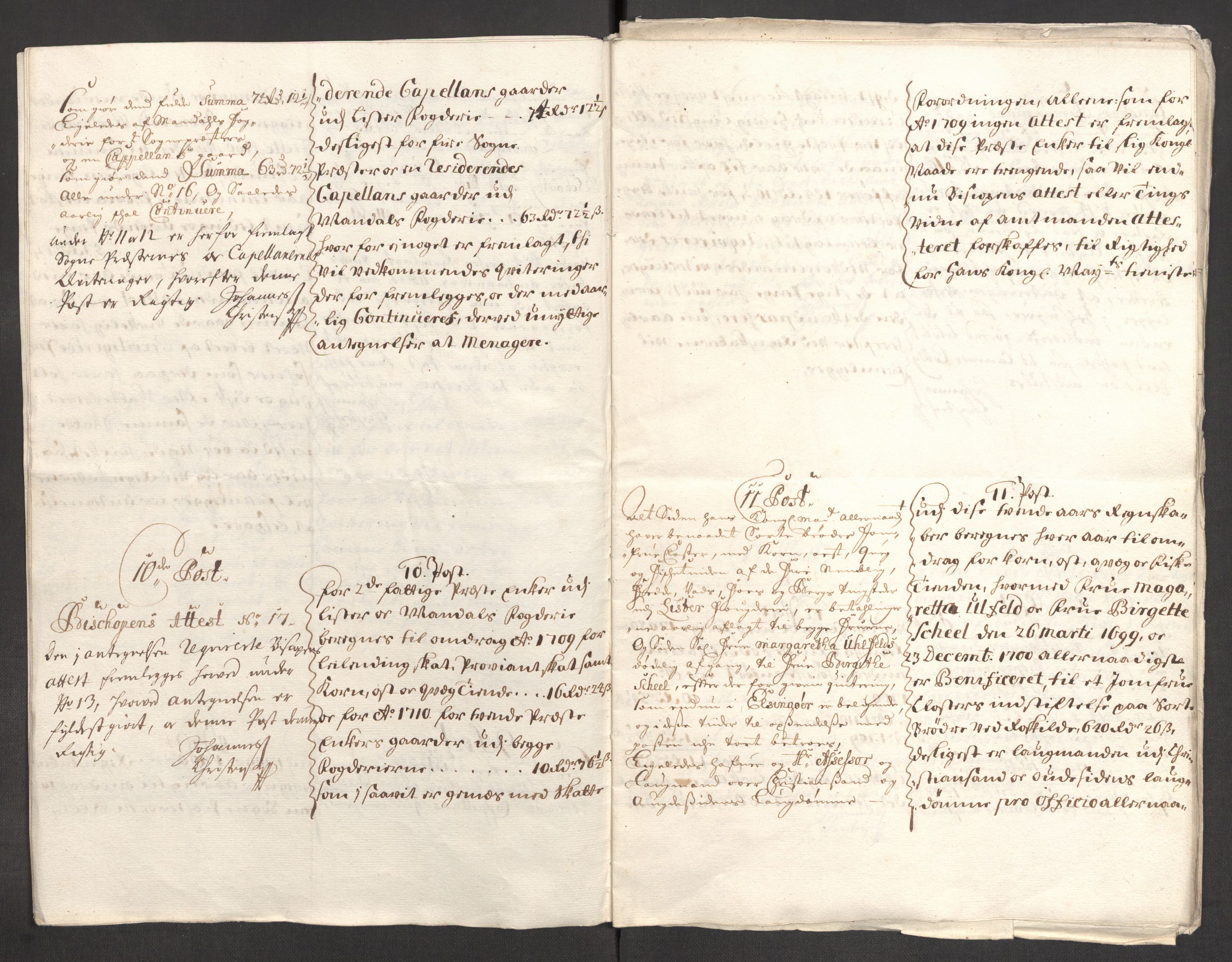 Rentekammeret inntil 1814, Reviderte regnskaper, Fogderegnskap, RA/EA-4092/R43/L2553: Fogderegnskap Lista og Mandal, 1710, p. 140