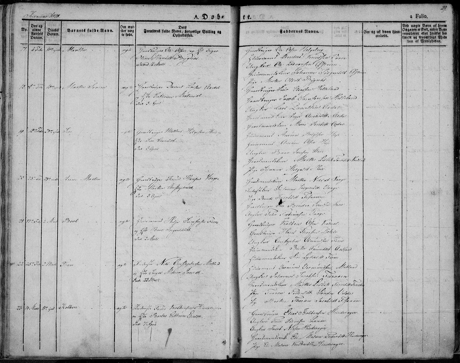 Avaldsnes sokneprestkontor, AV/SAST-A -101851/H/Ha/Haa/L0005: Parish register (official) no. A 5.1, 1825-1841, p. 29