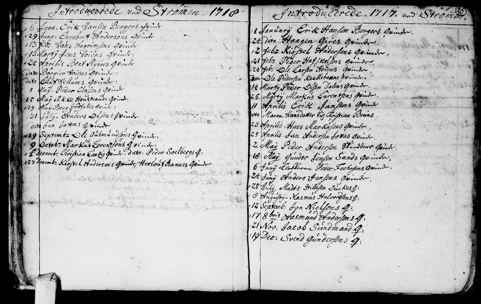 Hurum kirkebøker, AV/SAKO-A-229/F/Fa/L0001: Parish register (official) no. 1, 1715-1732, p. 25