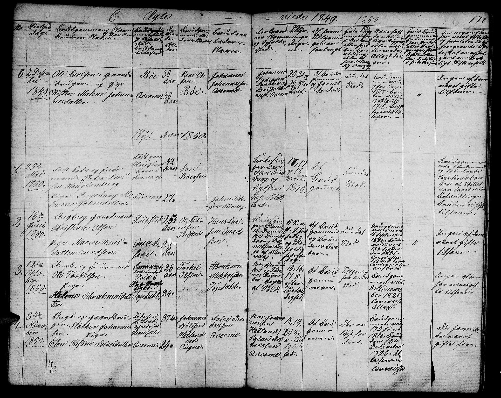 Eigersund sokneprestkontor, AV/SAST-A-101807/S09/L0003: Parish register (copy) no. B 3, 1846-1875, p. 176