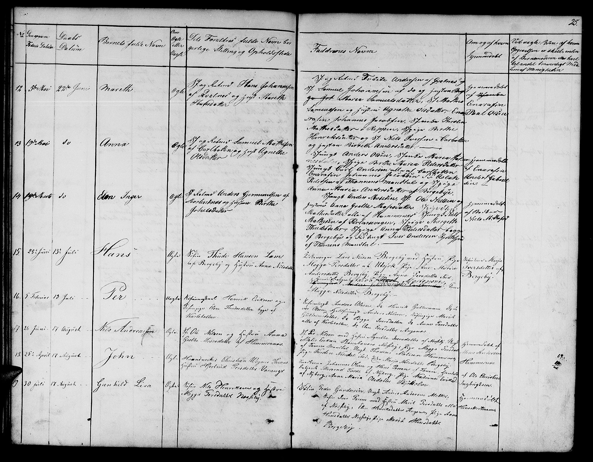 Nesseby sokneprestkontor, AV/SATØ-S-1330/H/Hb/L0001klokker: Parish register (copy) no. 1, 1844-1861, p. 25