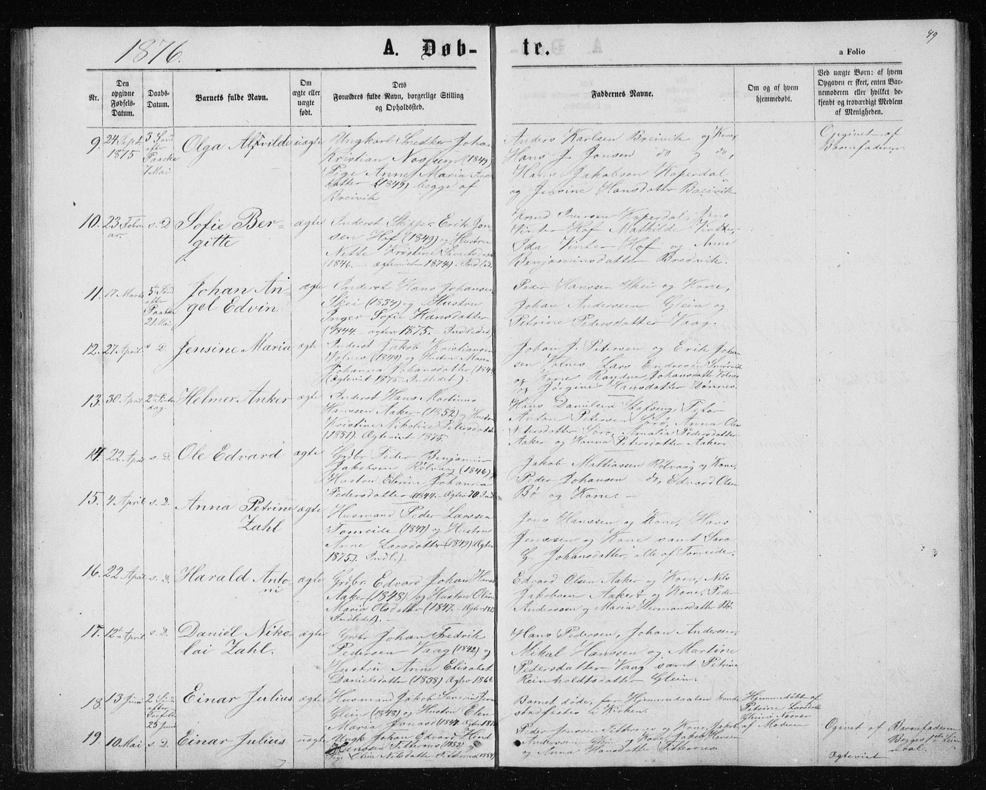 Ministerialprotokoller, klokkerbøker og fødselsregistre - Nordland, SAT/A-1459/835/L0531: Parish register (copy) no. 835C03, 1865-1877, p. 49