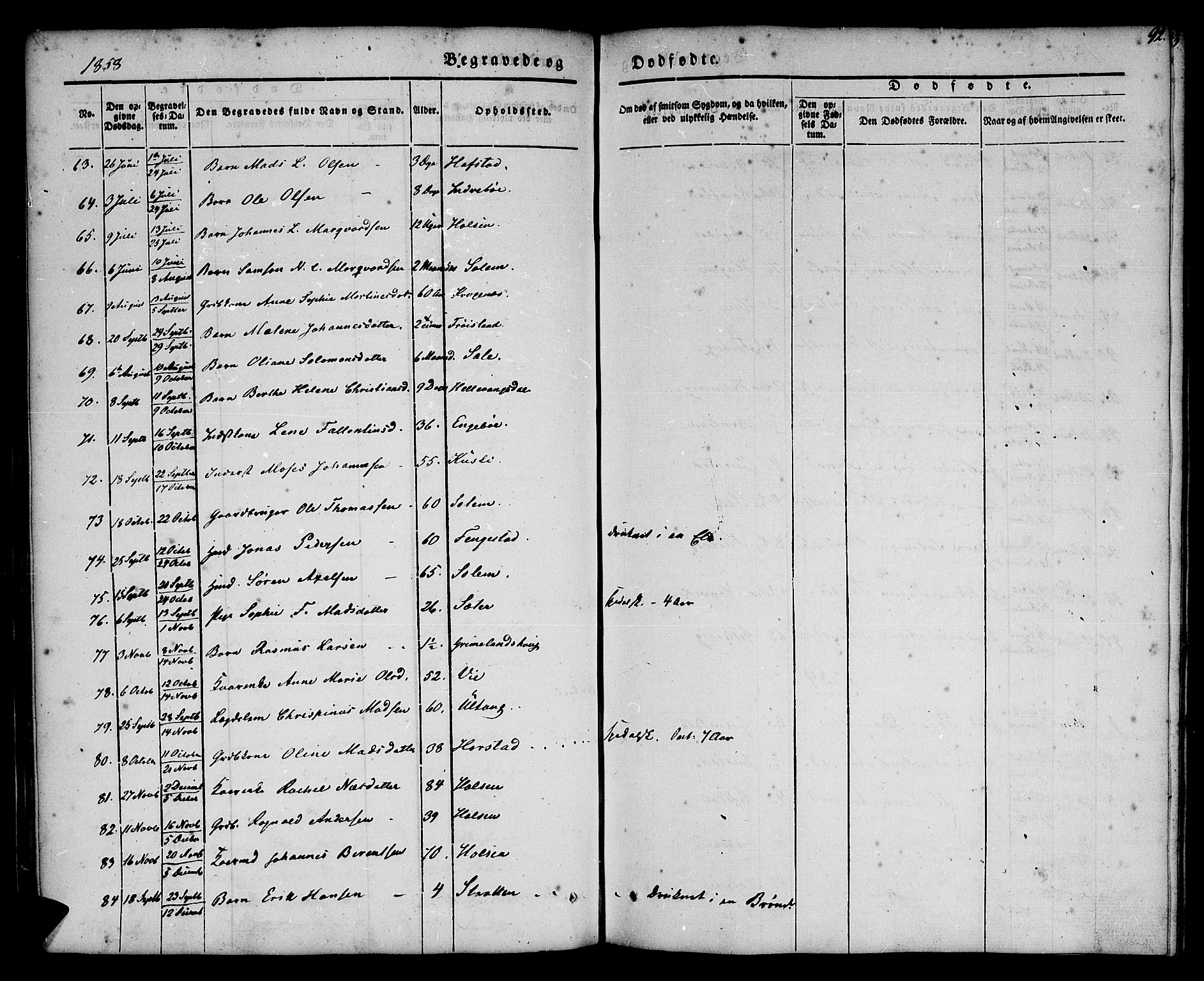 Førde sokneprestembete, SAB/A-79901/H/Haa/Haaa/L0008: Parish register (official) no. A 8, 1843-1860, p. 92