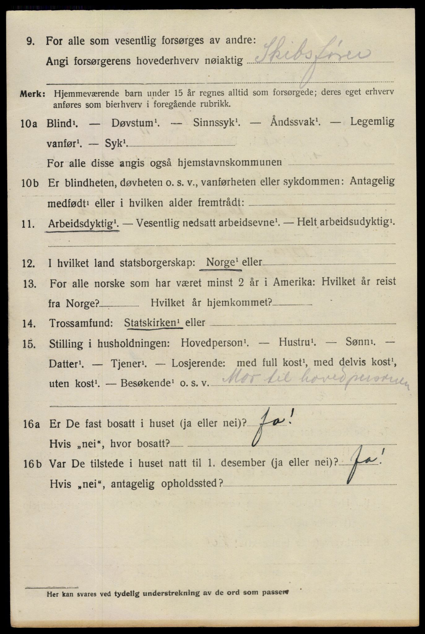 SAO, 1920 census for Fredrikstad, 1920, p. 14918