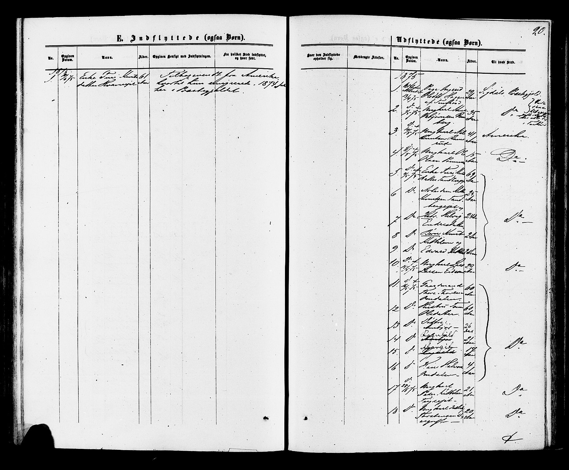 Nore kirkebøker, SAKO/A-238/F/Fa/L0004: Parish register (official) no. I 4, 1867-1877, p. 20