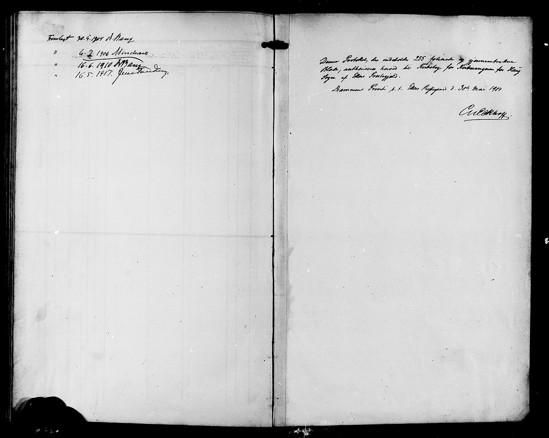 Eiker kirkebøker, SAKO/A-4/G/Ga/L0008: Parish register (copy) no. I 8, 1903-1914