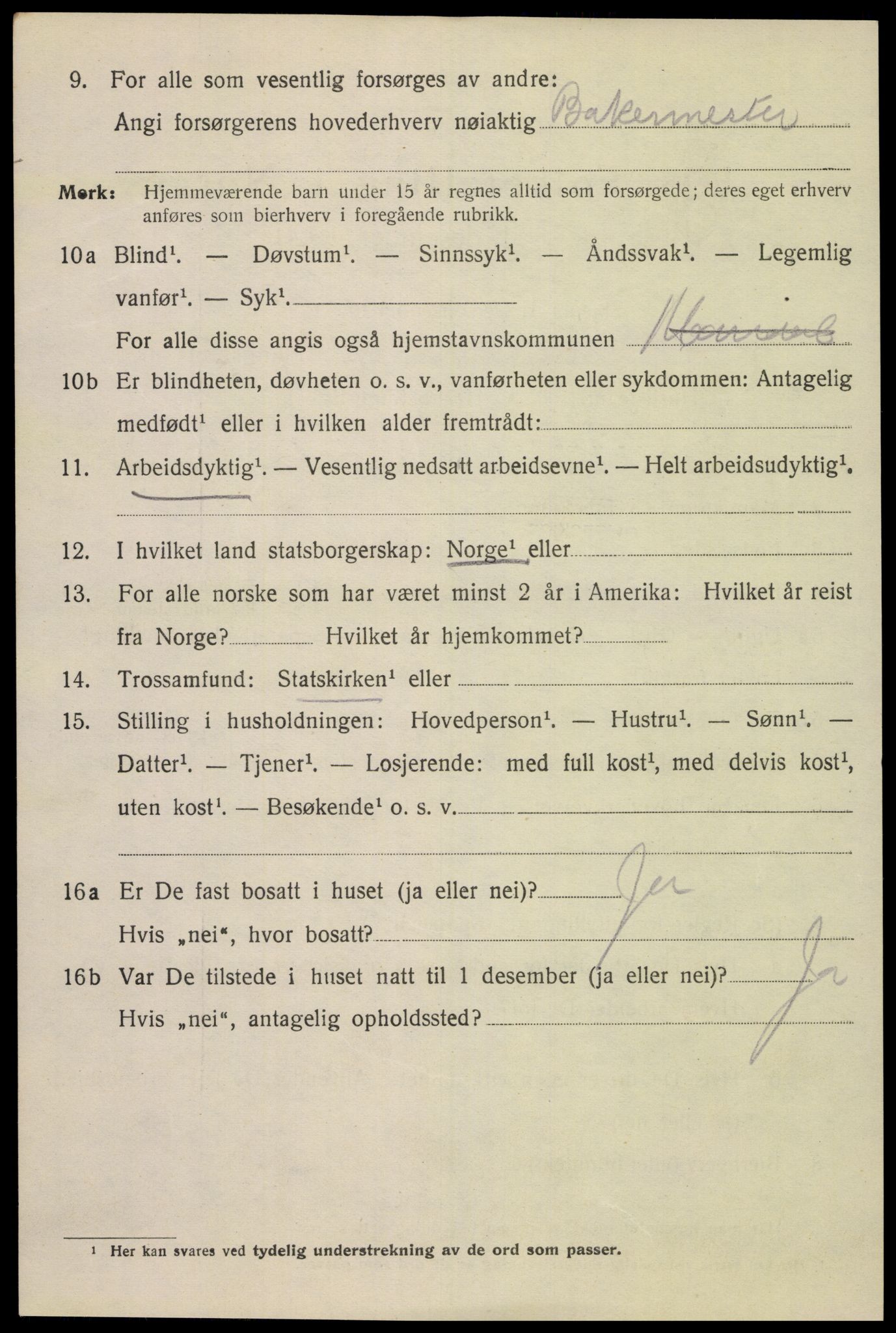 SAK, 1920 census for Mandal, 1920, p. 7078