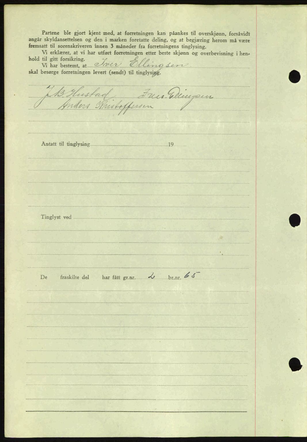 Romsdal sorenskriveri, AV/SAT-A-4149/1/2/2C: Mortgage book no. A16, 1944-1944, Diary no: : 833/1944