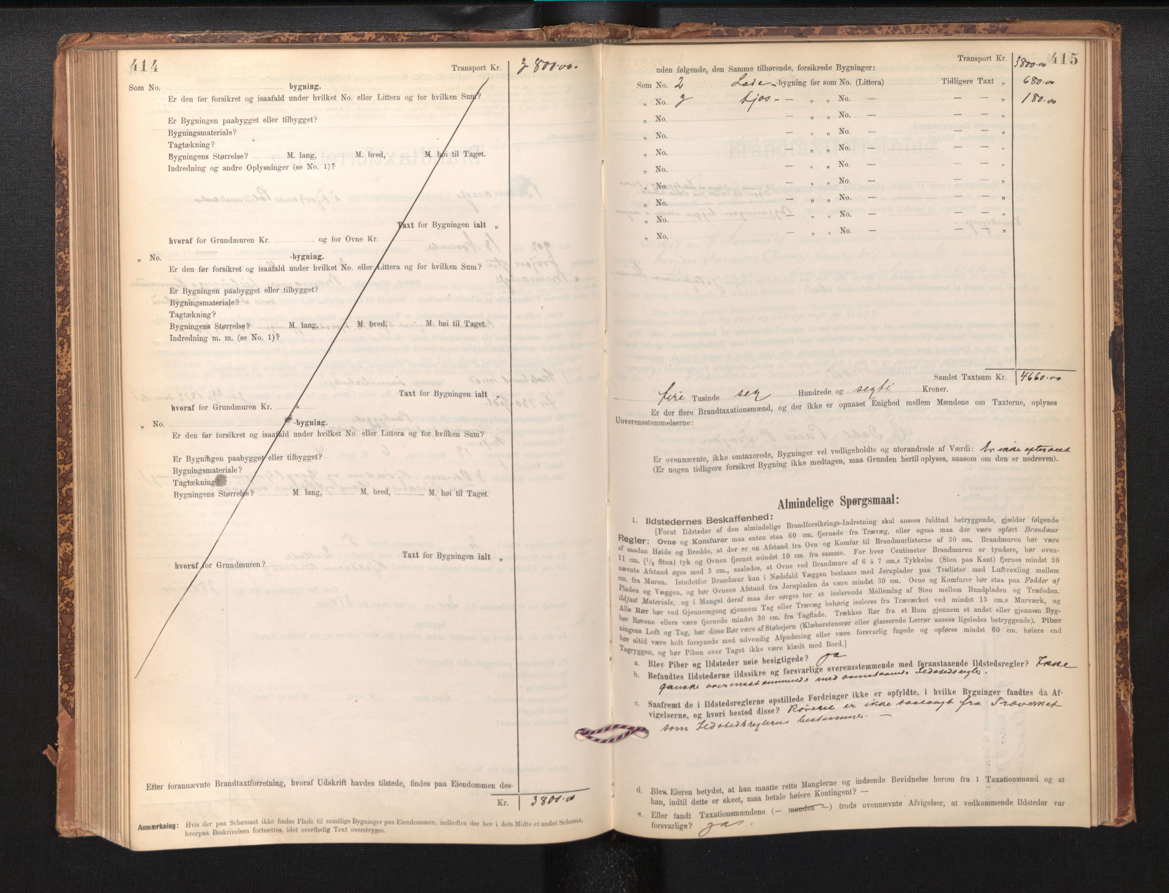 Lensmannen i Bremanger, AV/SAB-A-26701/0012/L0007: Branntakstprotokoll, skjematakst, 1895-1936, p. 414-415