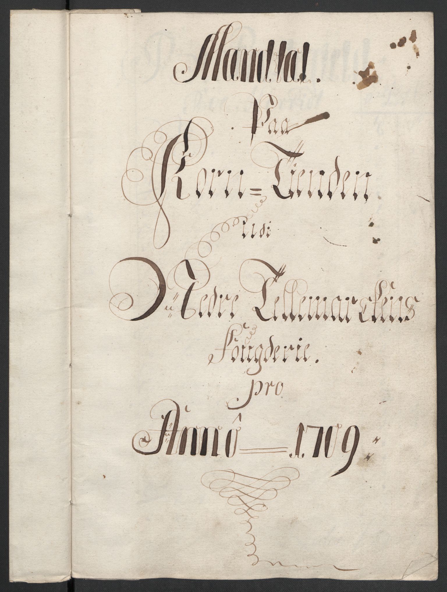 Rentekammeret inntil 1814, Reviderte regnskaper, Fogderegnskap, RA/EA-4092/R36/L2118: Fogderegnskap Øvre og Nedre Telemark og Bamble, 1708-1709, p. 173