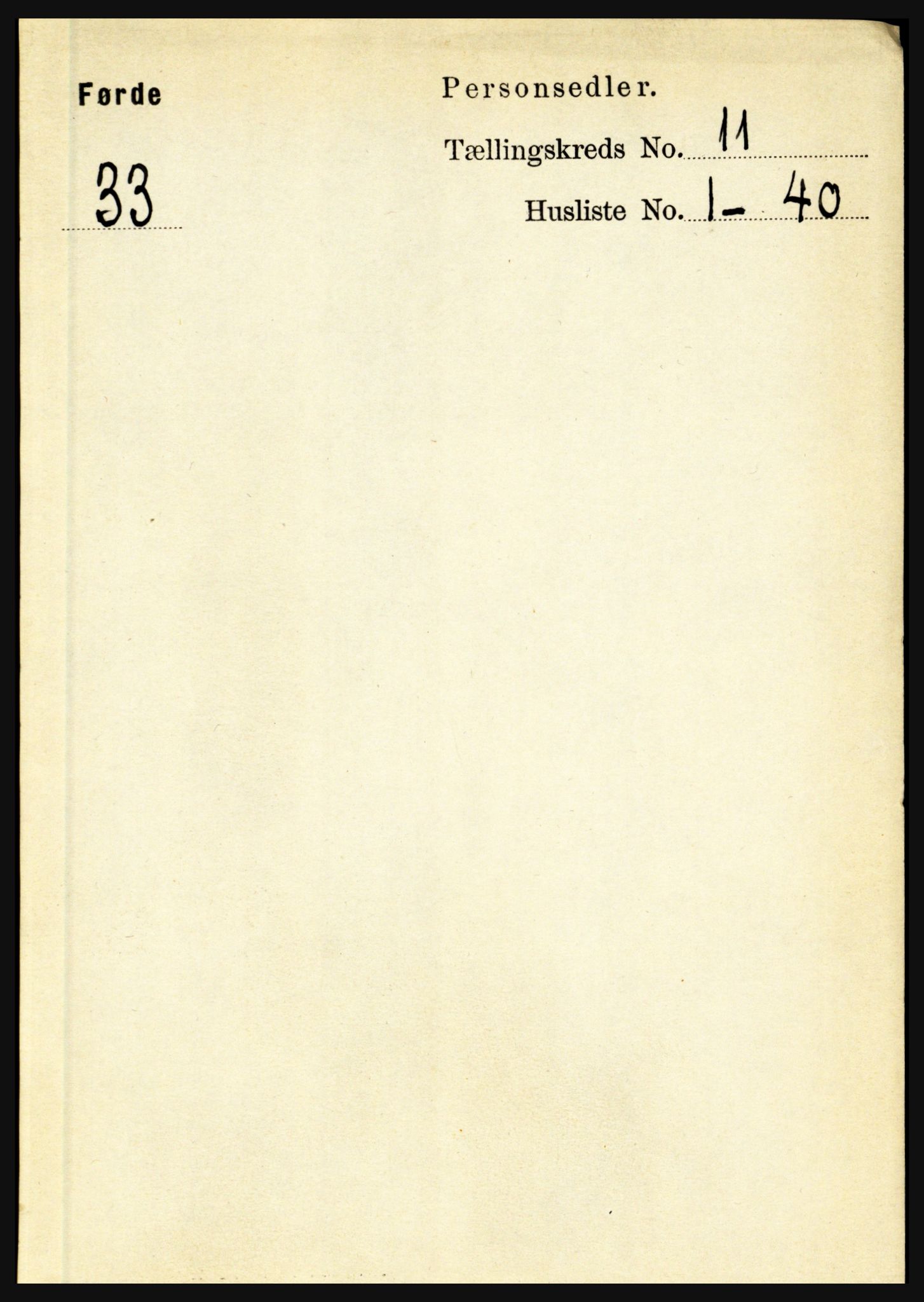 RA, 1891 census for 1432 Førde, 1891, p. 4006