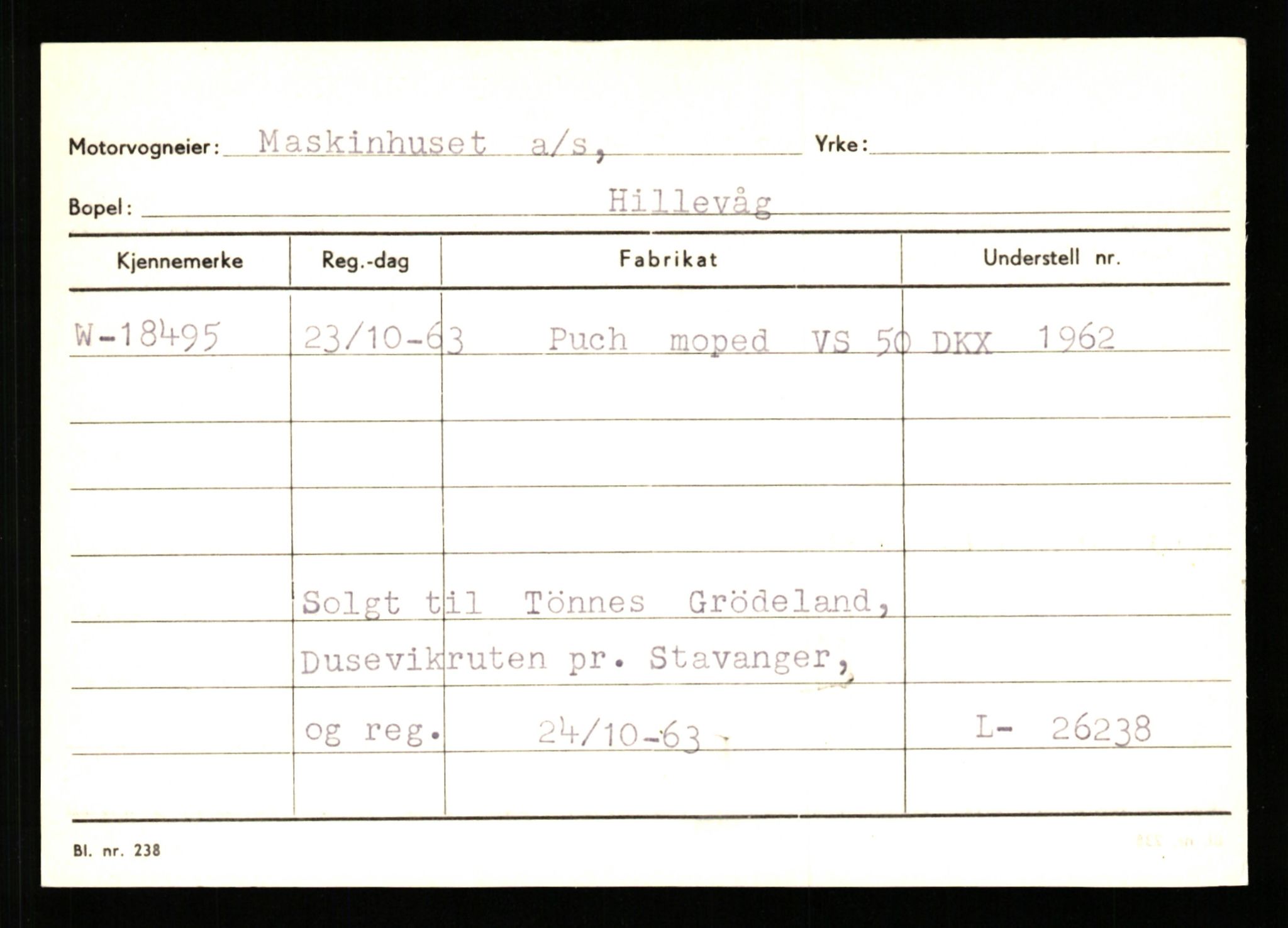 Stavanger trafikkstasjon, AV/SAST-A-101942/0/G/L0004: Registreringsnummer: 15497 - 22957, 1930-1971, p. 1335