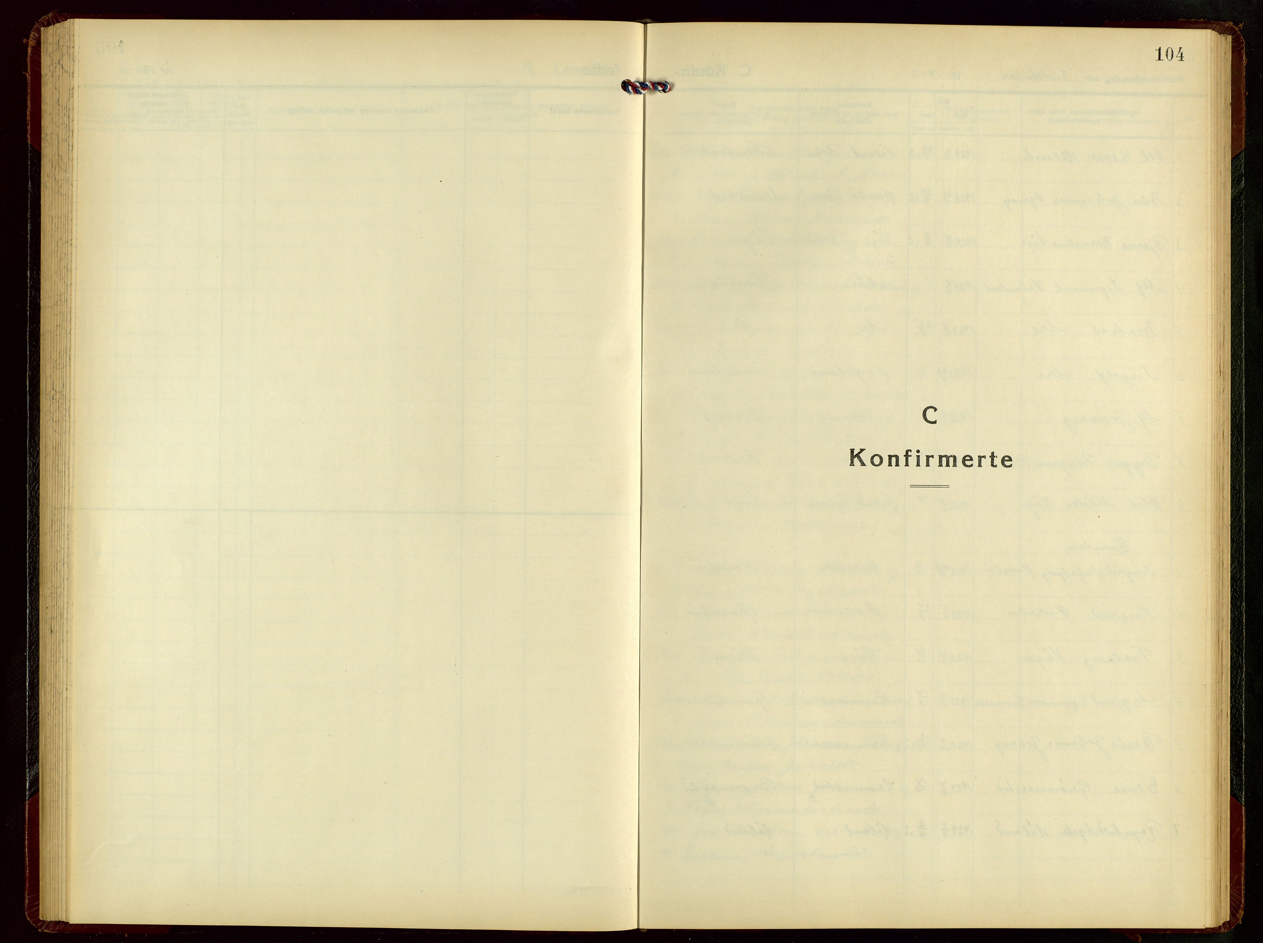 Tysvær sokneprestkontor, AV/SAST-A -101864/H/Ha/Hab/L0007: Parish register (copy) no. B 7, 1943-1970, p. 104