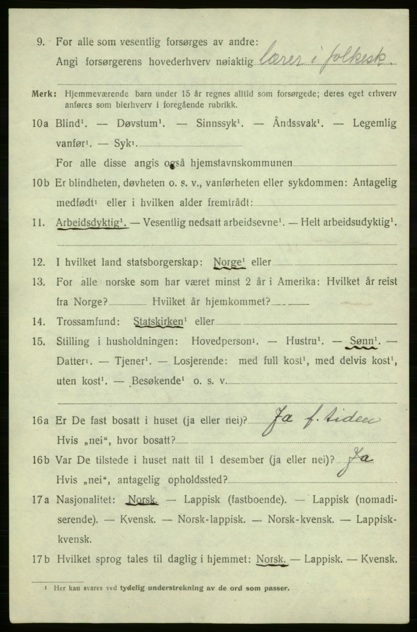 SATØ, 1920 census for Måsøy, 1920, p. 1809