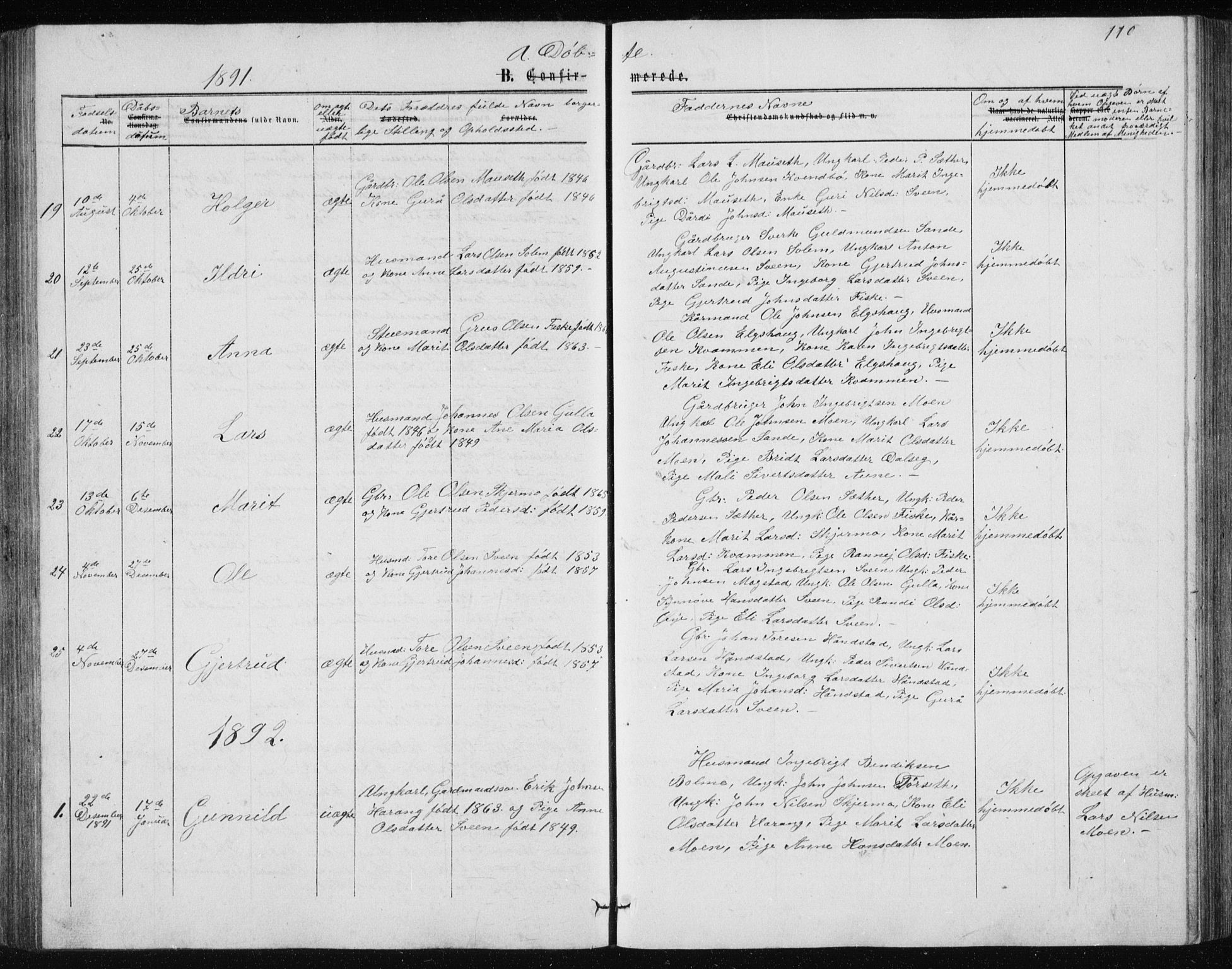 Ministerialprotokoller, klokkerbøker og fødselsregistre - Møre og Romsdal, AV/SAT-A-1454/597/L1064: Parish register (copy) no. 597C01, 1866-1898, p. 110