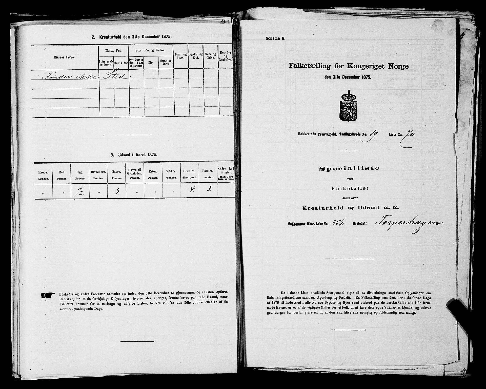 RA, 1875 census for 0128P Rakkestad, 1875, p. 2131